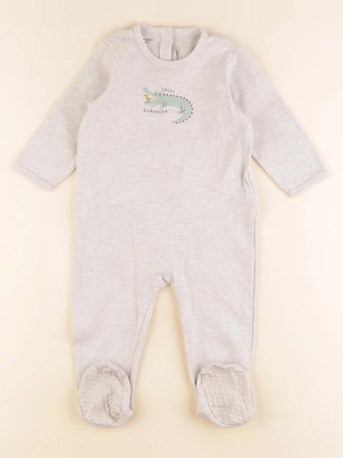 Vertbaudet - pyjama coton gris - 18 mois