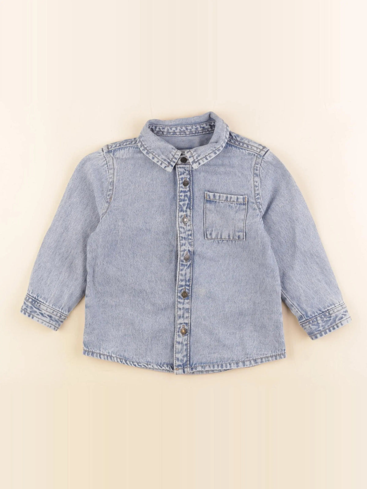 Vertbaudet - chemise bleu - 24 mois
