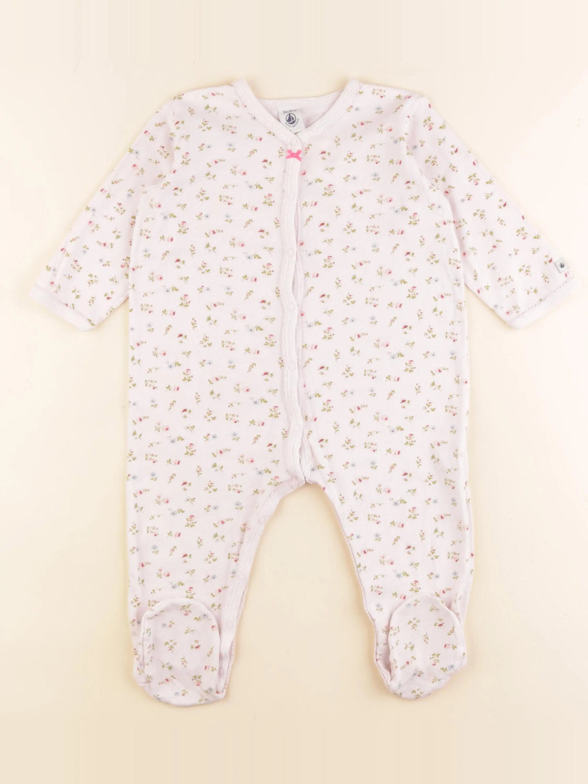Petit Bateau - pyjama coton rose - 18 mois