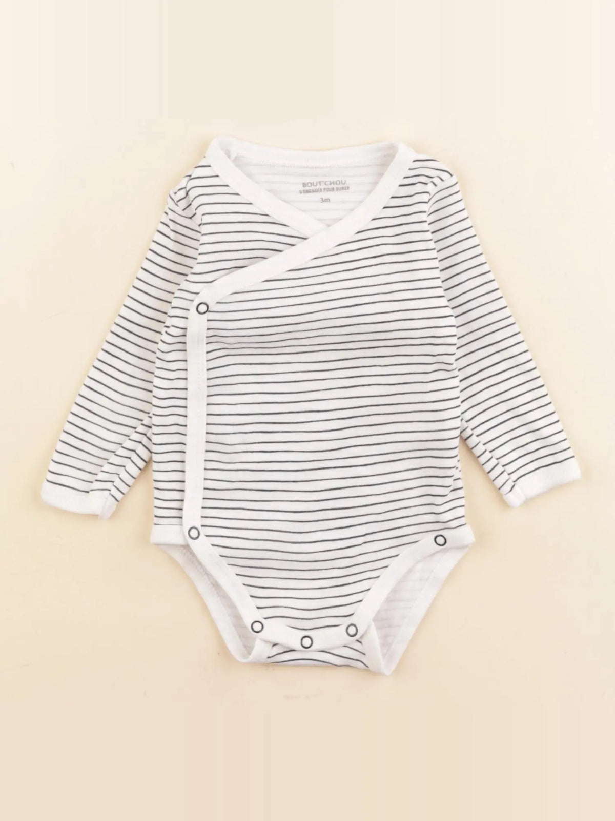 Boutchou - body noir, blanc - 3 mois