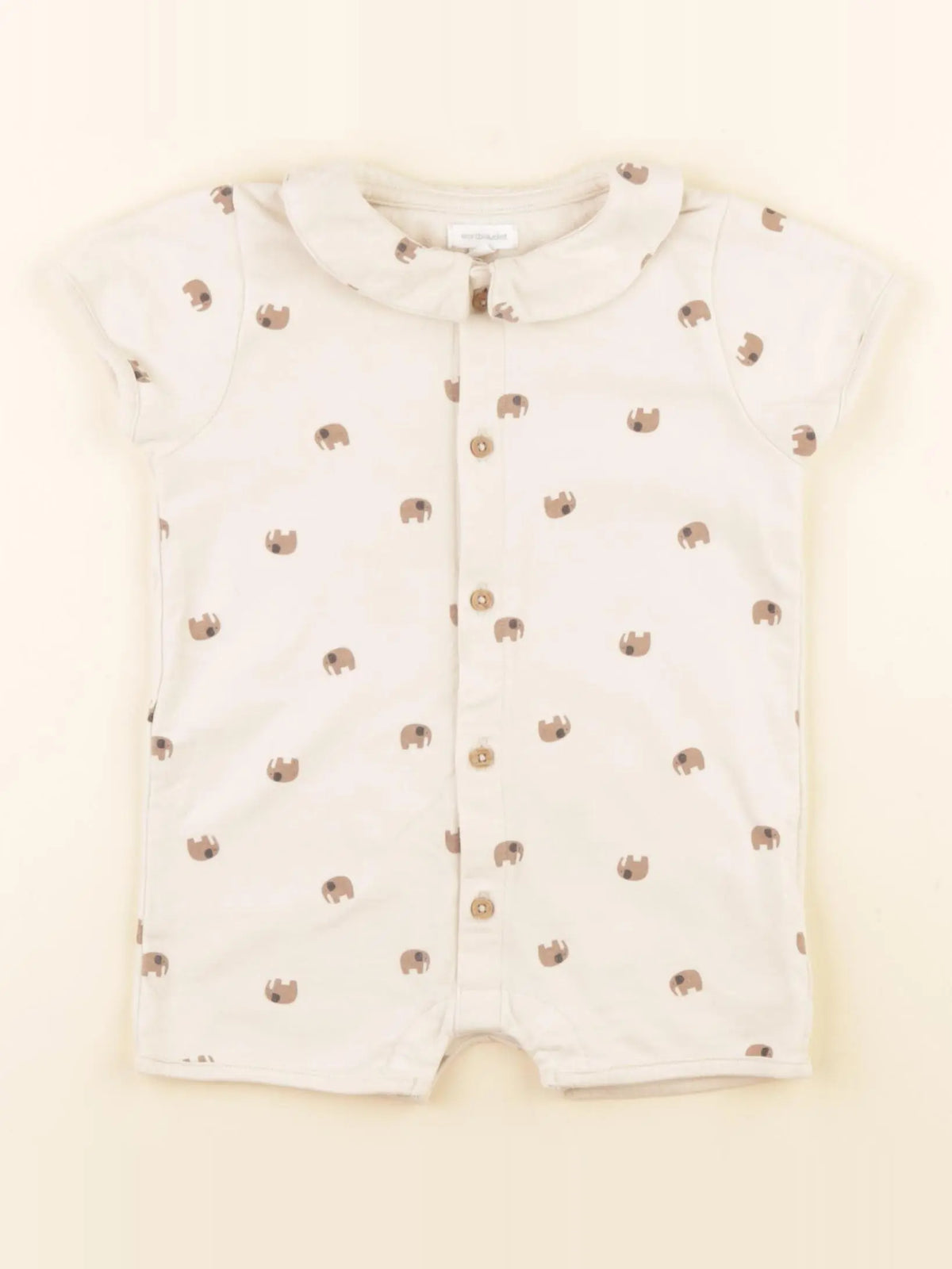 Vertbaudet - combinaison beige - 18 mois