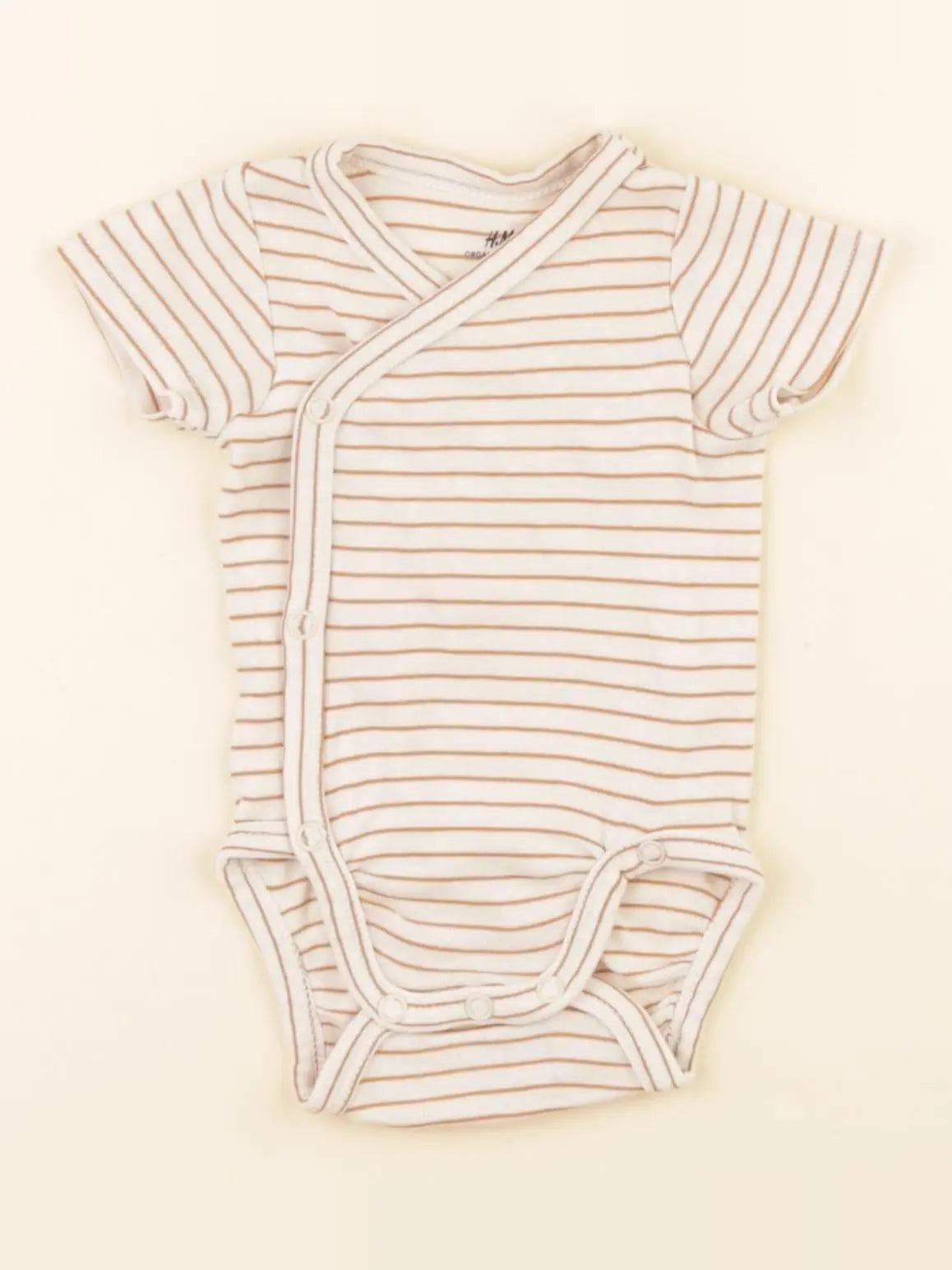 H&M - body beige - 0/1 mois