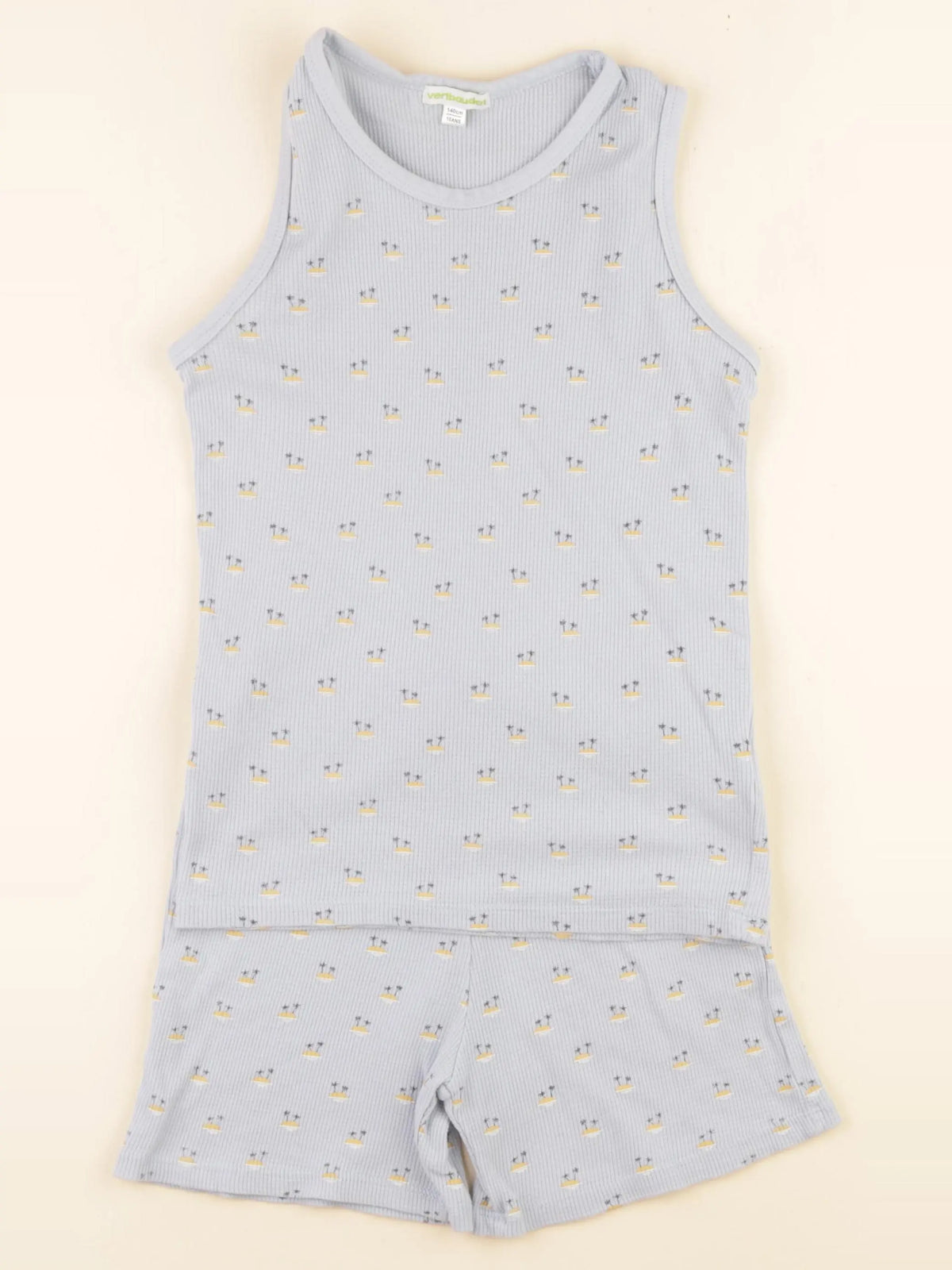 Vertbaudet - pyjama coton bleu - 10 ans