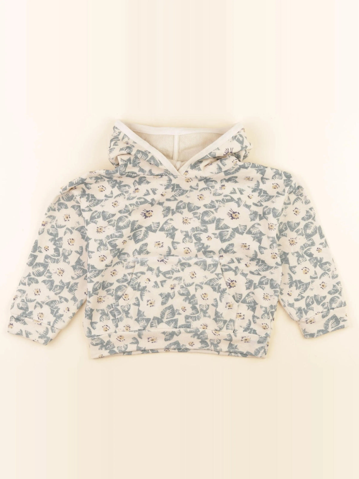 Petit Bateau - sweat beige, bleu - 5 ans