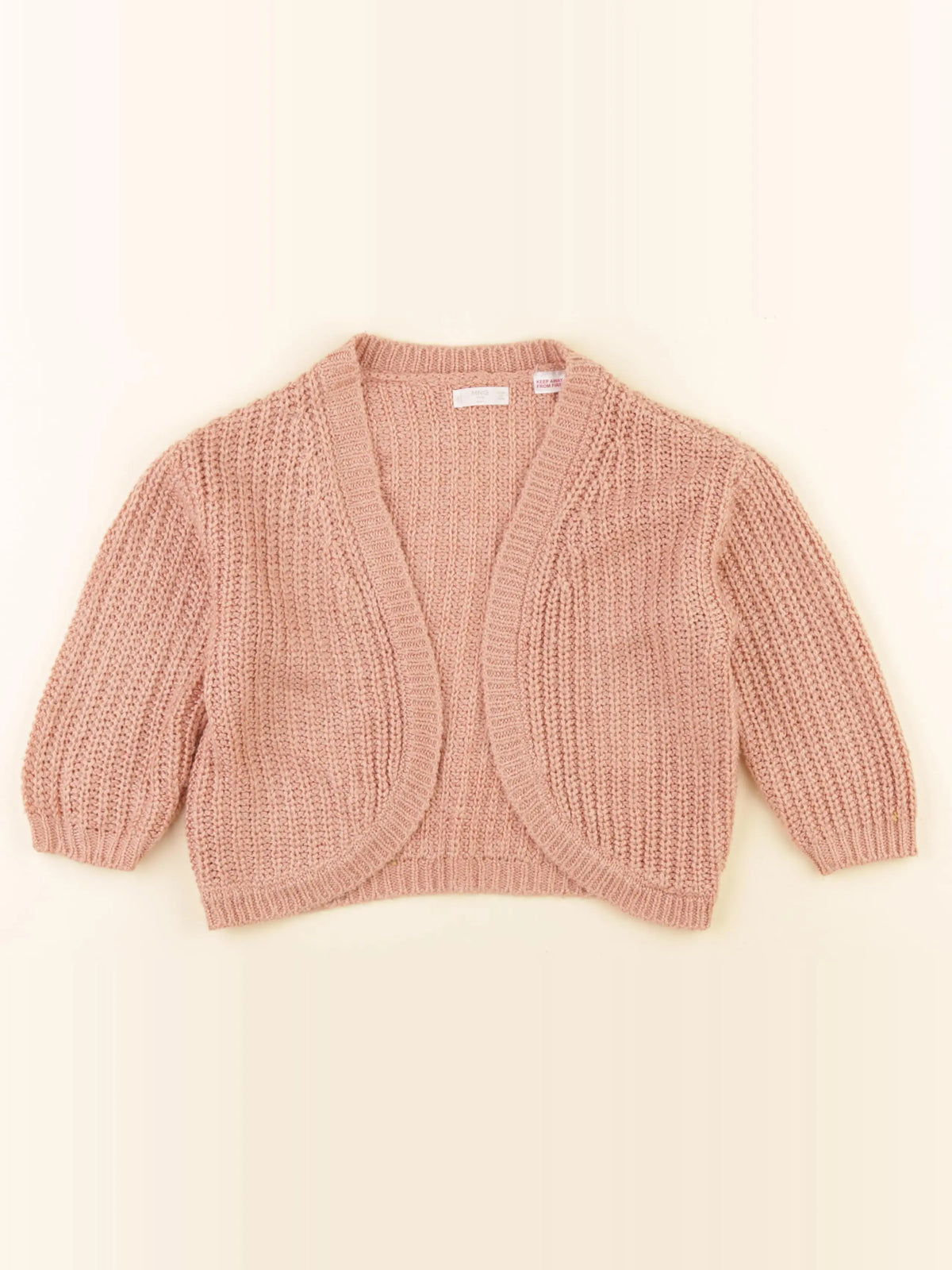Mango - gilet rose - 2/3 ans