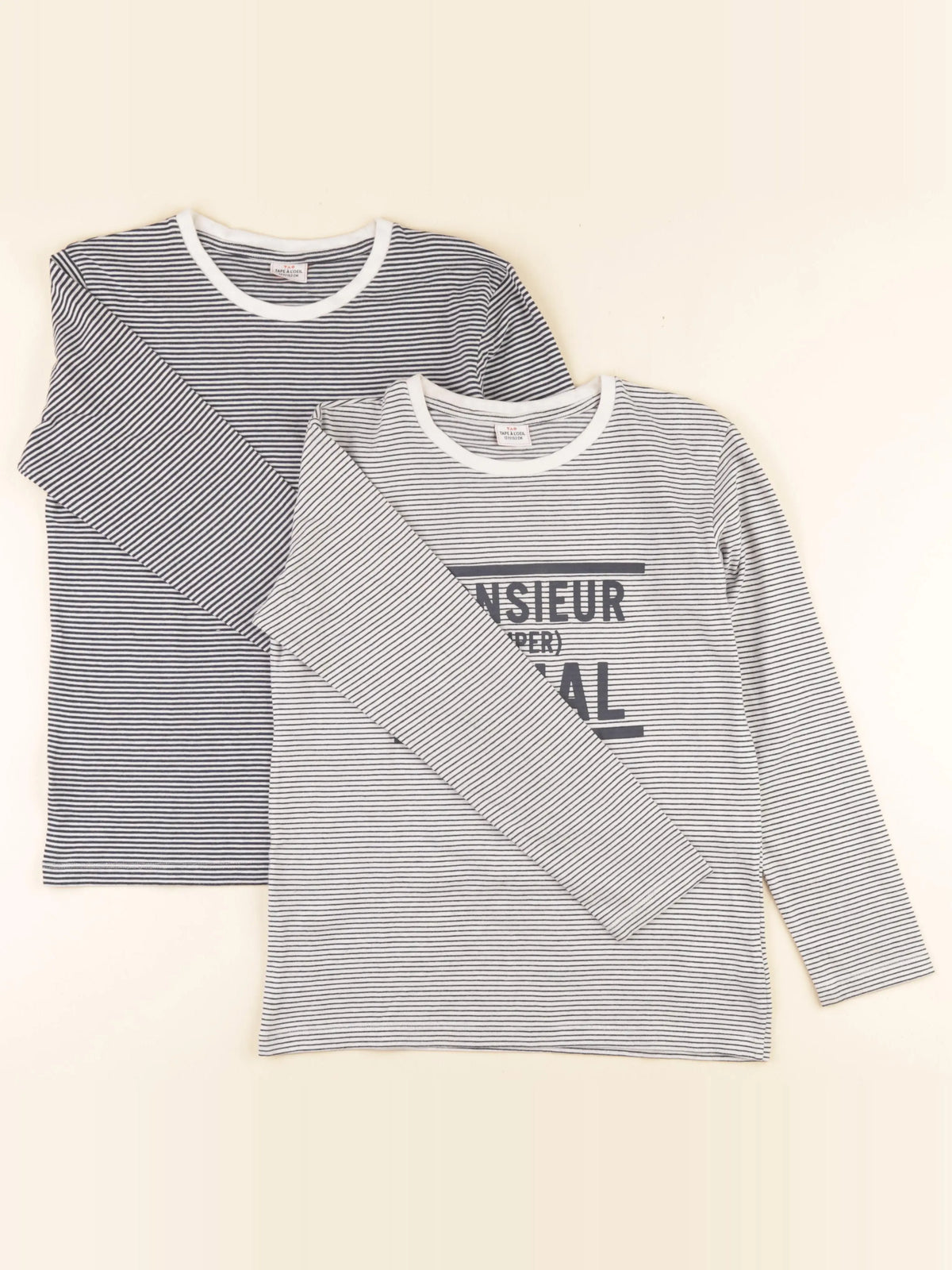Tape à l'oeil - lot de 2 tee-shirts bleu, blanc - 12 ans