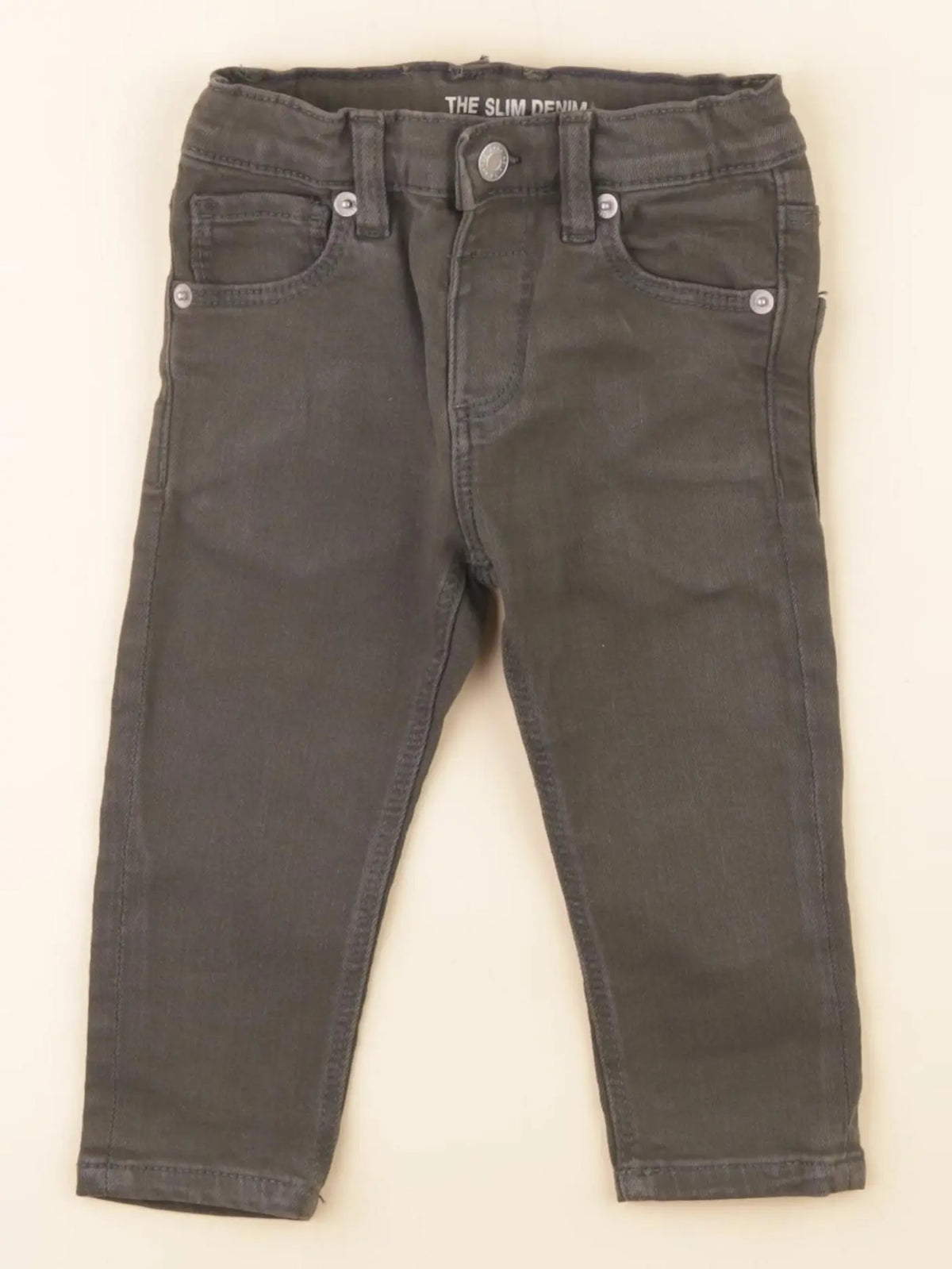 H&M - jean vert - 9/12 mois
