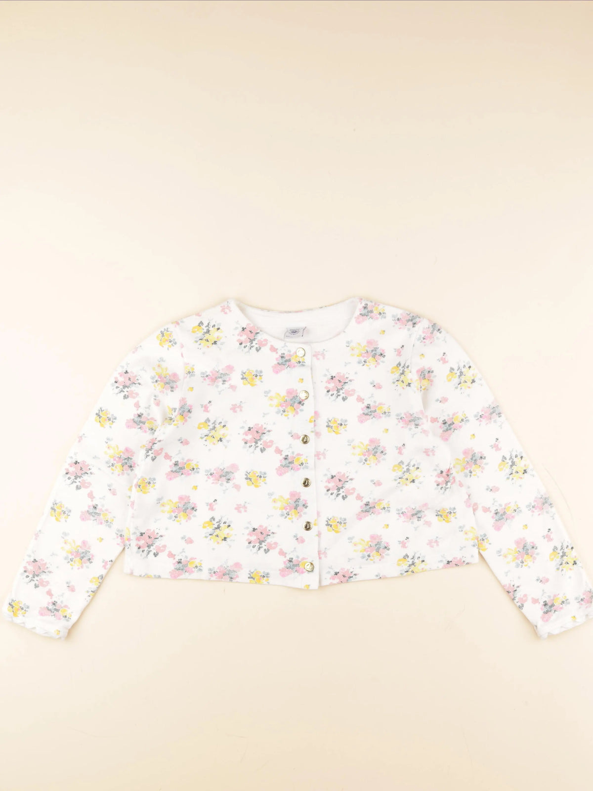 Petit Bateau - gilet blanc - 10 ans