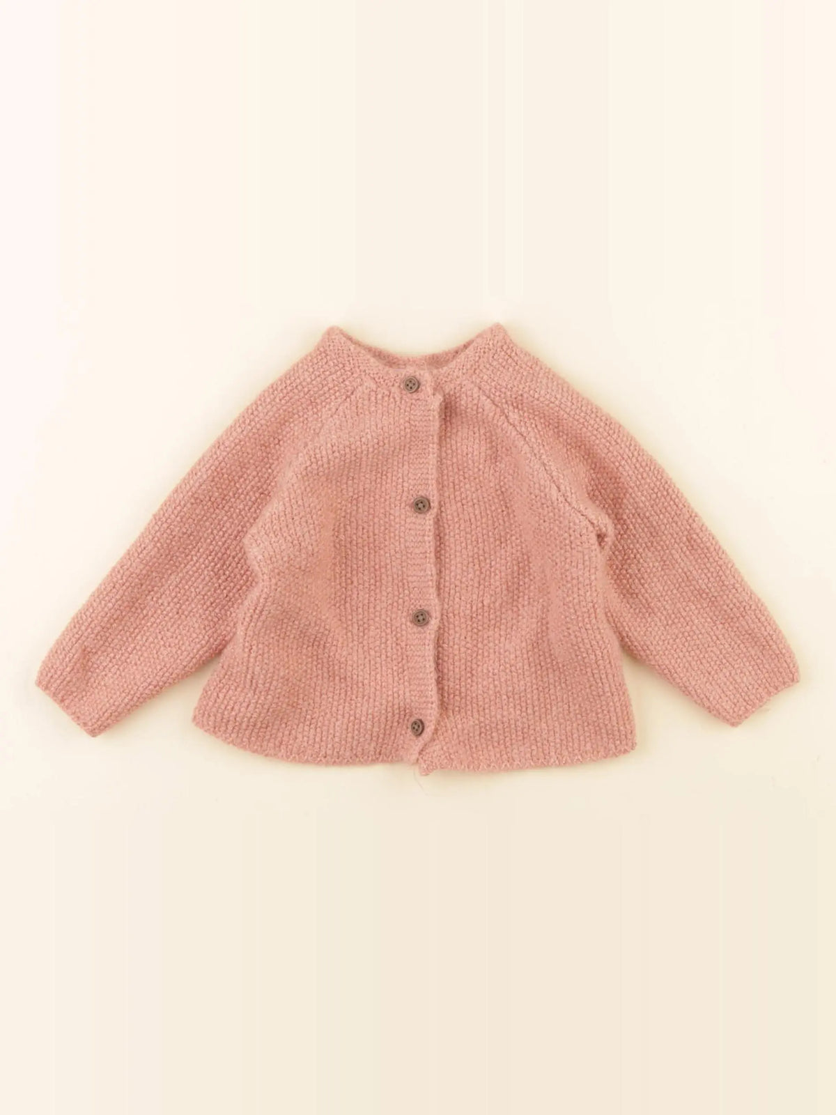 Zara - gilet rose - 6/9 mois
