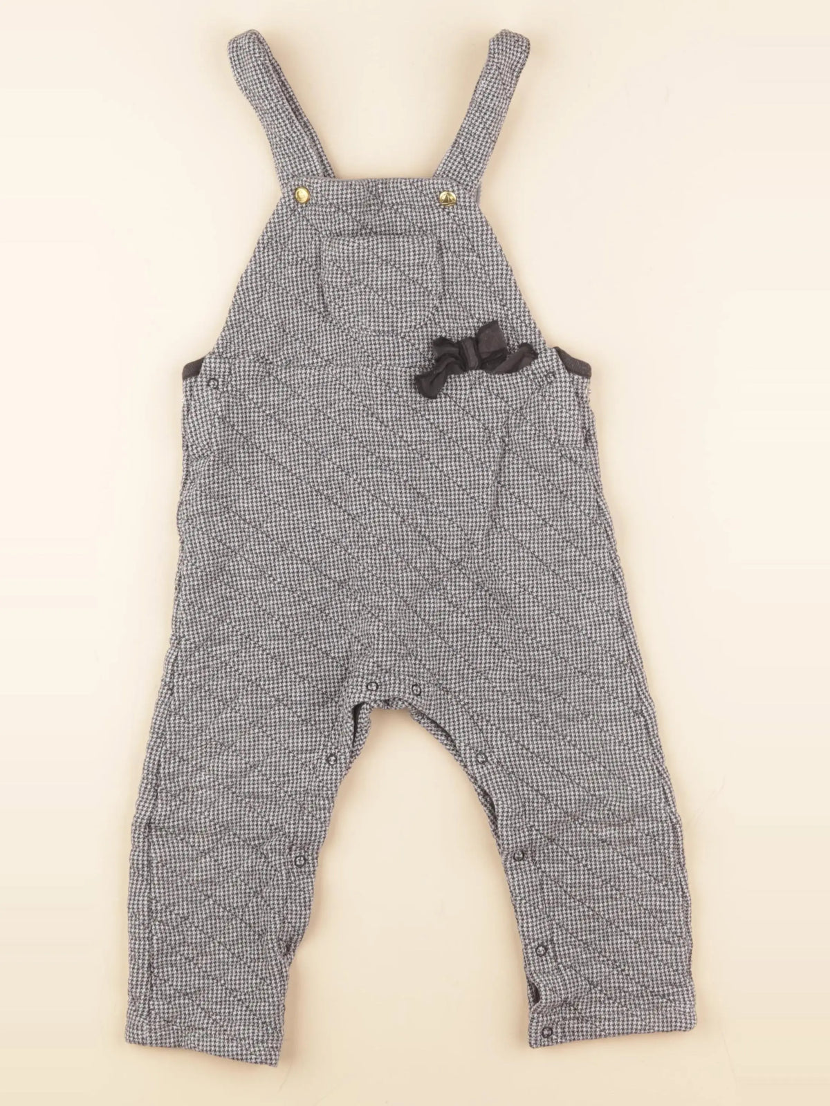 Petit Bateau - salopette gris - 24 mois
