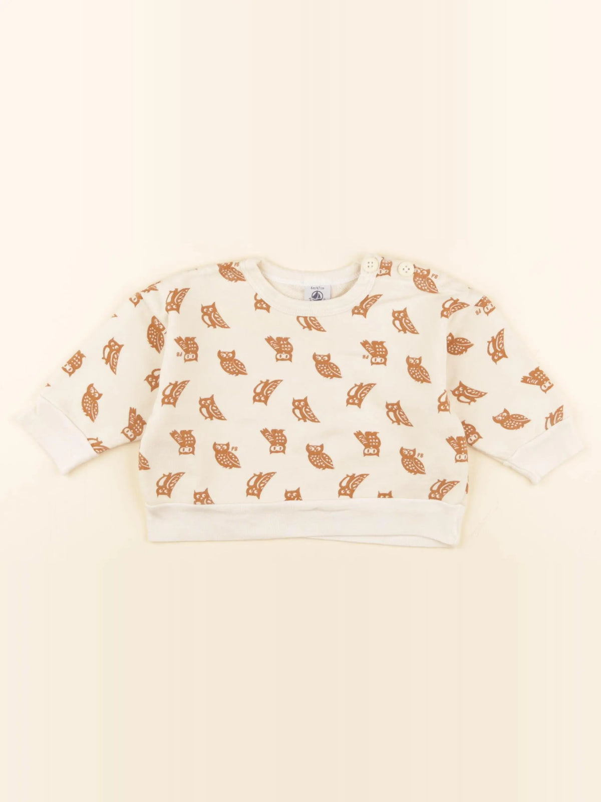 Petit Bateau - sweat multicolore - 6 mois