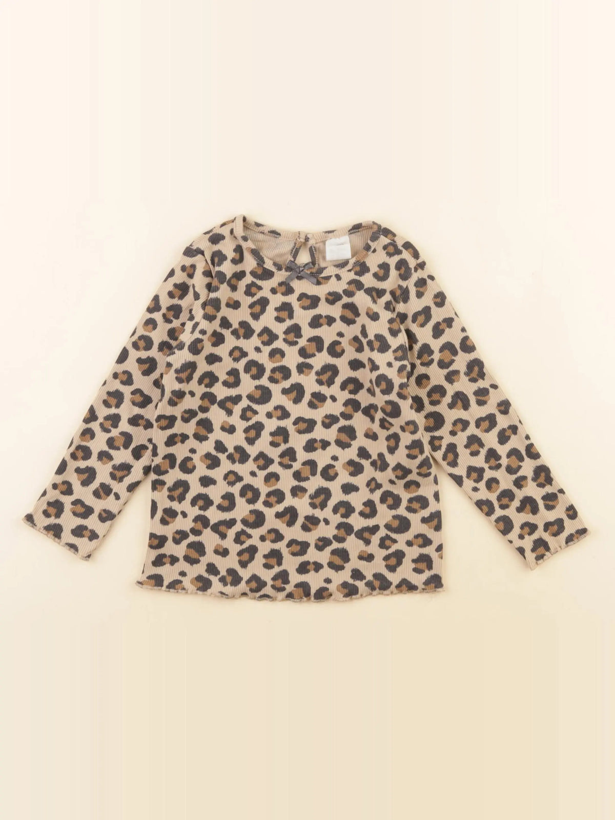 H&M - tee-shirt beige, marron - 12/18 mois