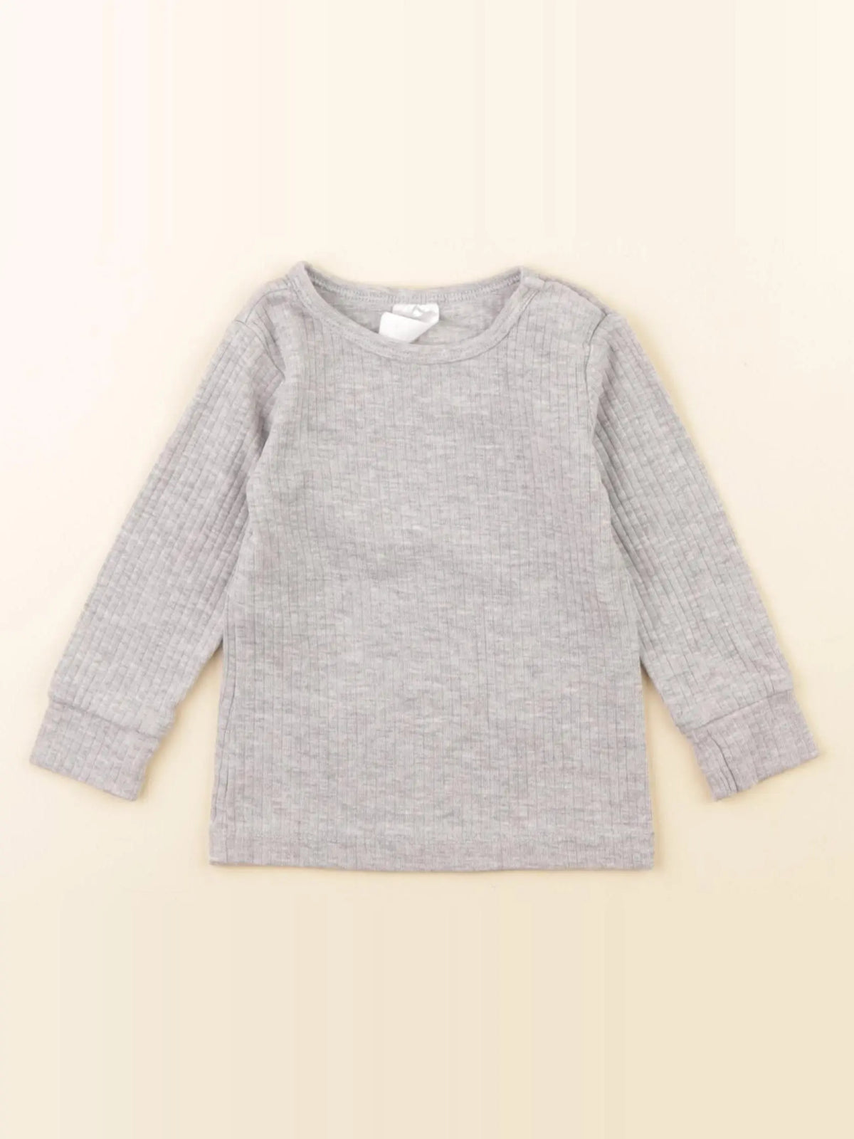 H&M - tee-shirt gris - 4/6 mois