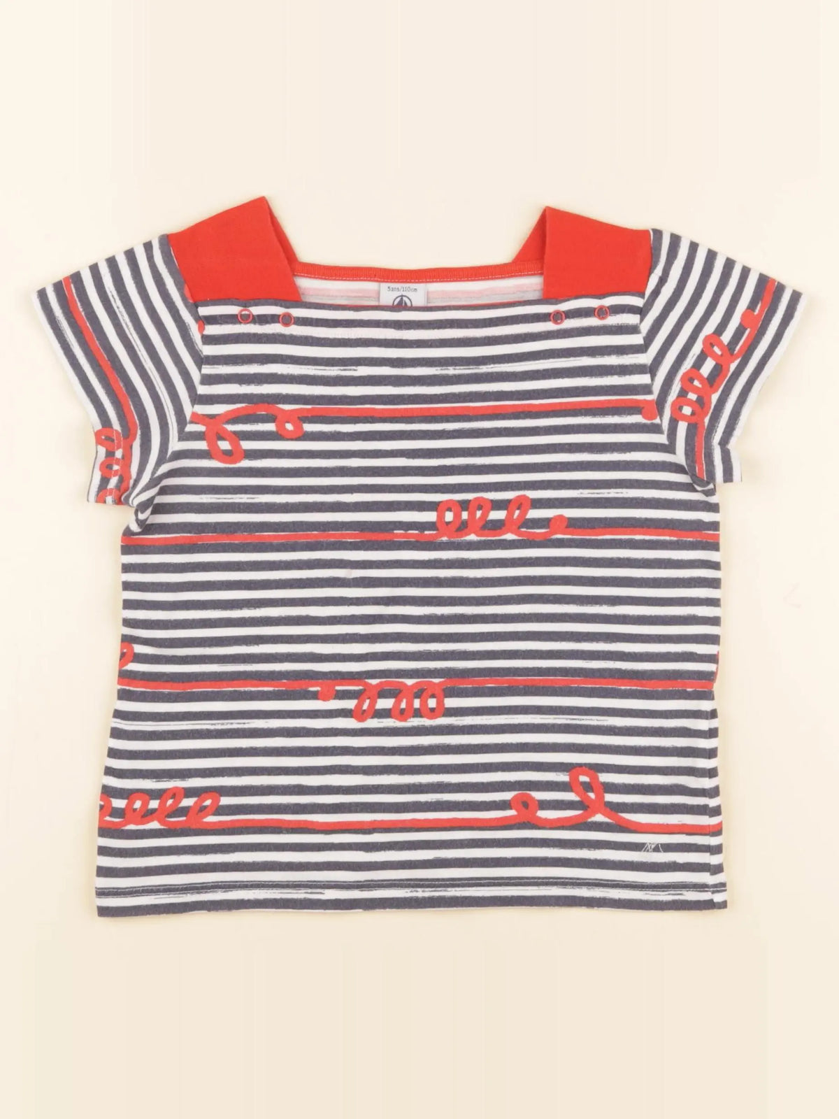 Petit Bateau - tee-shirt multicolore - 5 ans