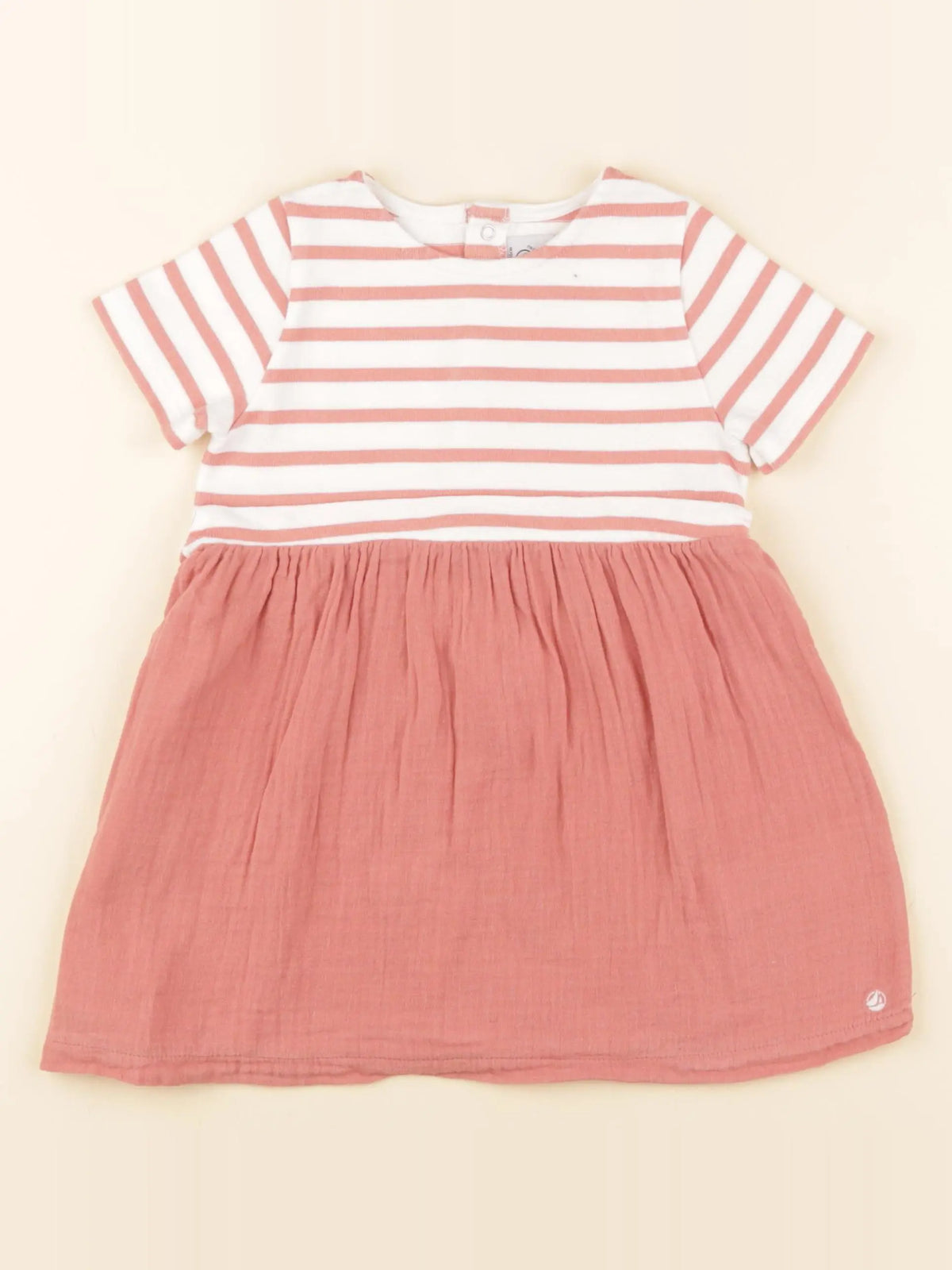Petit Bateau - robe rose - 24 mois