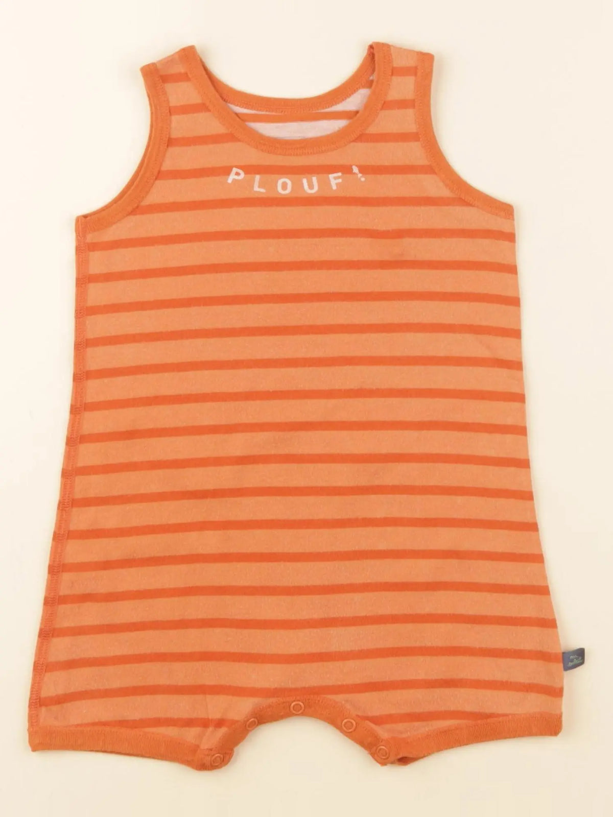 Petit Bateau - combinaison orange - 12 mois