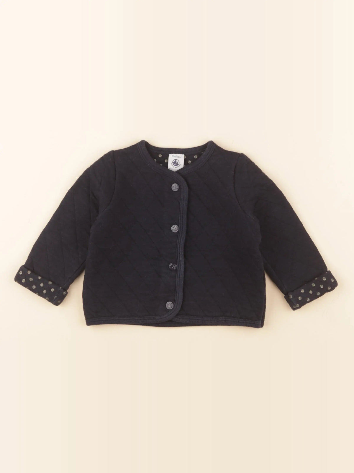 Petit Bateau - sweat bleu - 12 mois