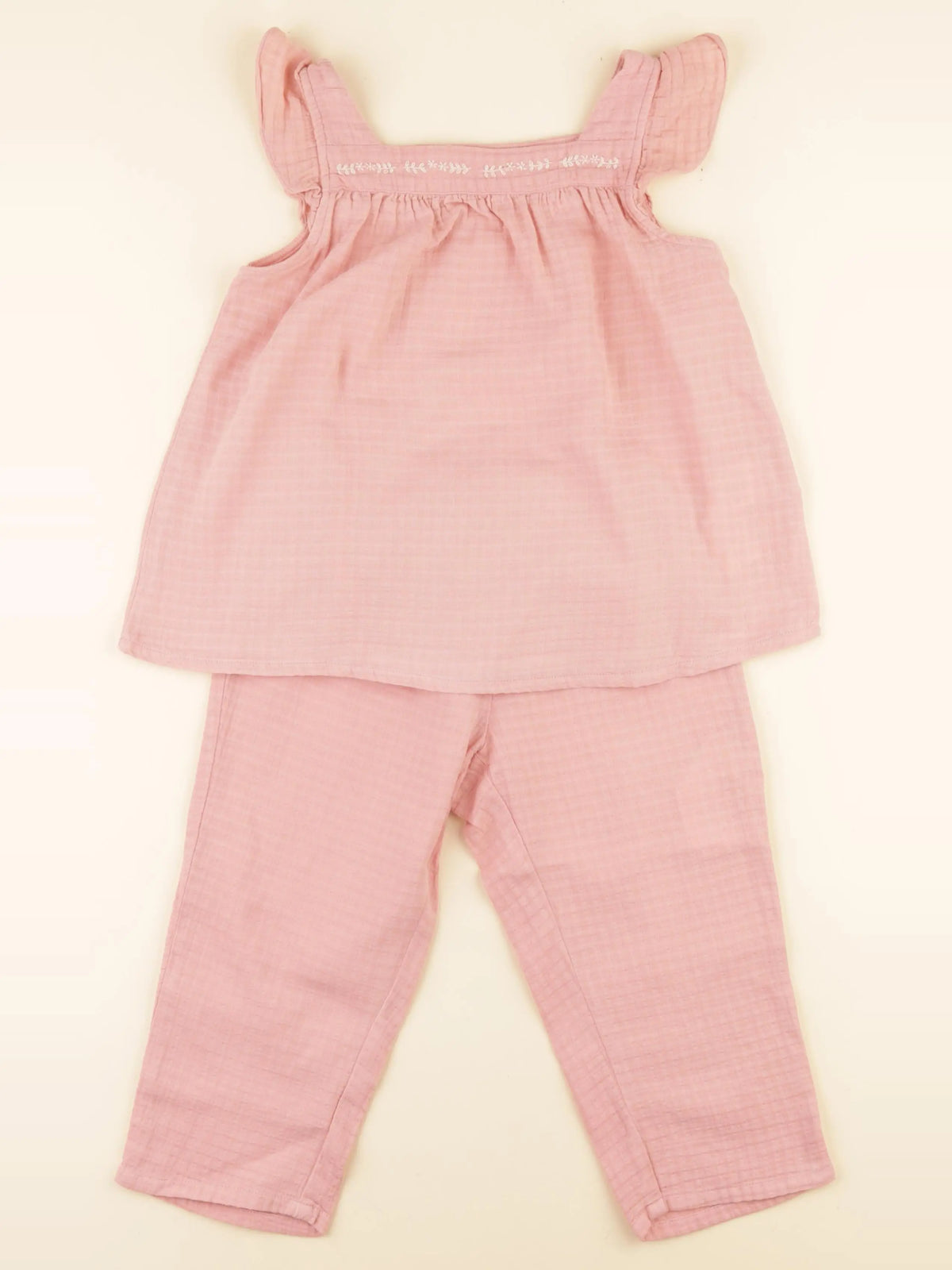 Cyrillus - pyjama coton rose - 6 ans