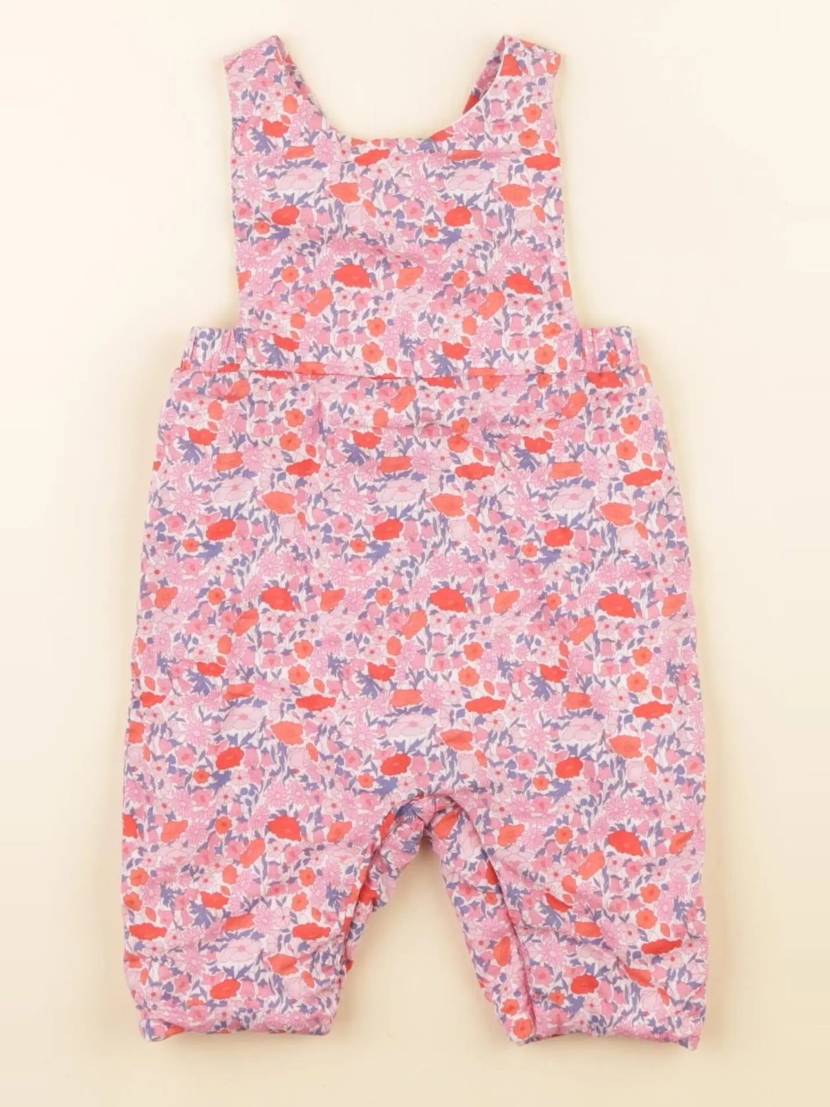 Jacadi - combinaison doublé, liberty multicolore - 3 mois