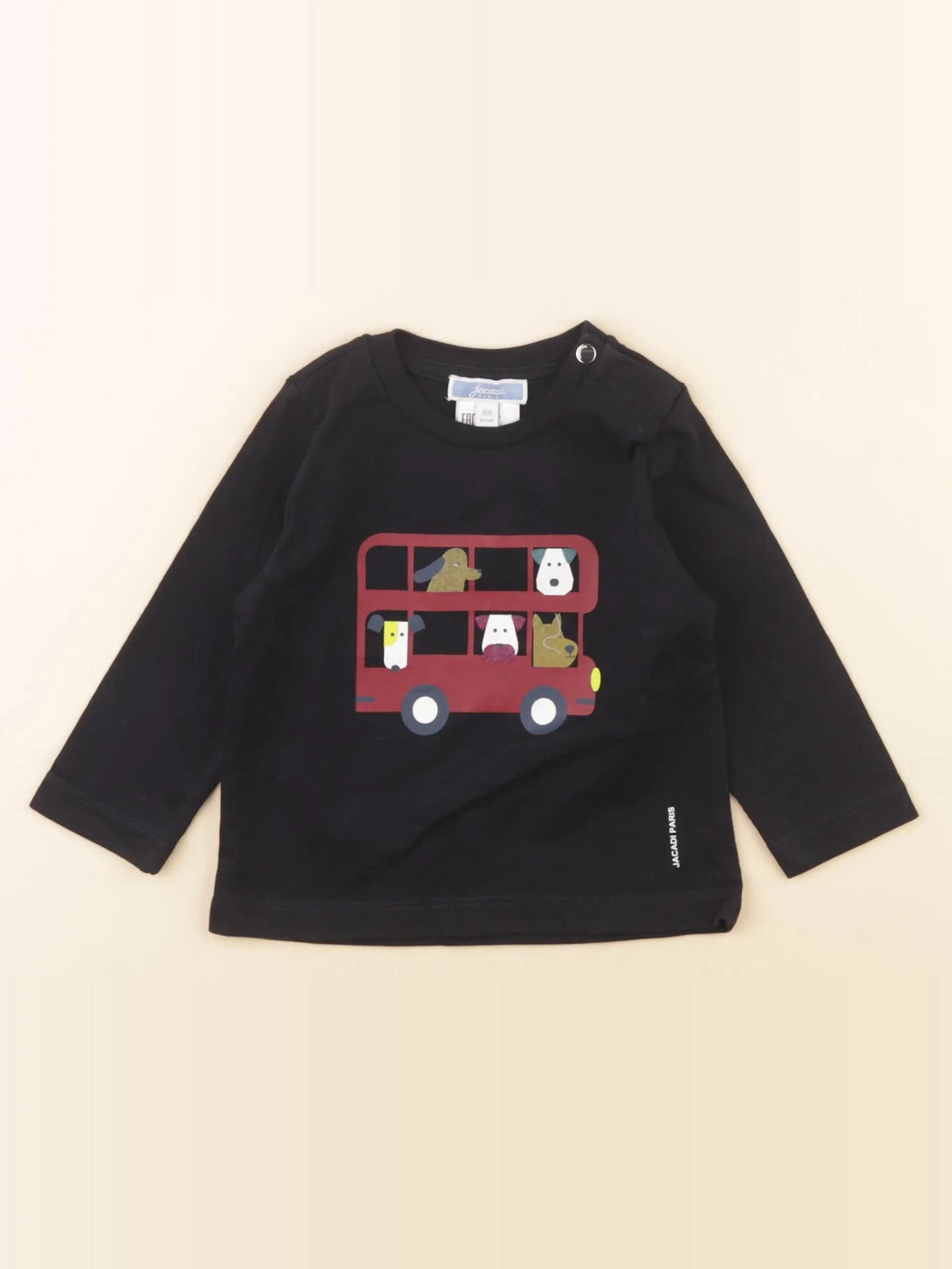 Jacadi - tee-shirt bleu - 6 mois