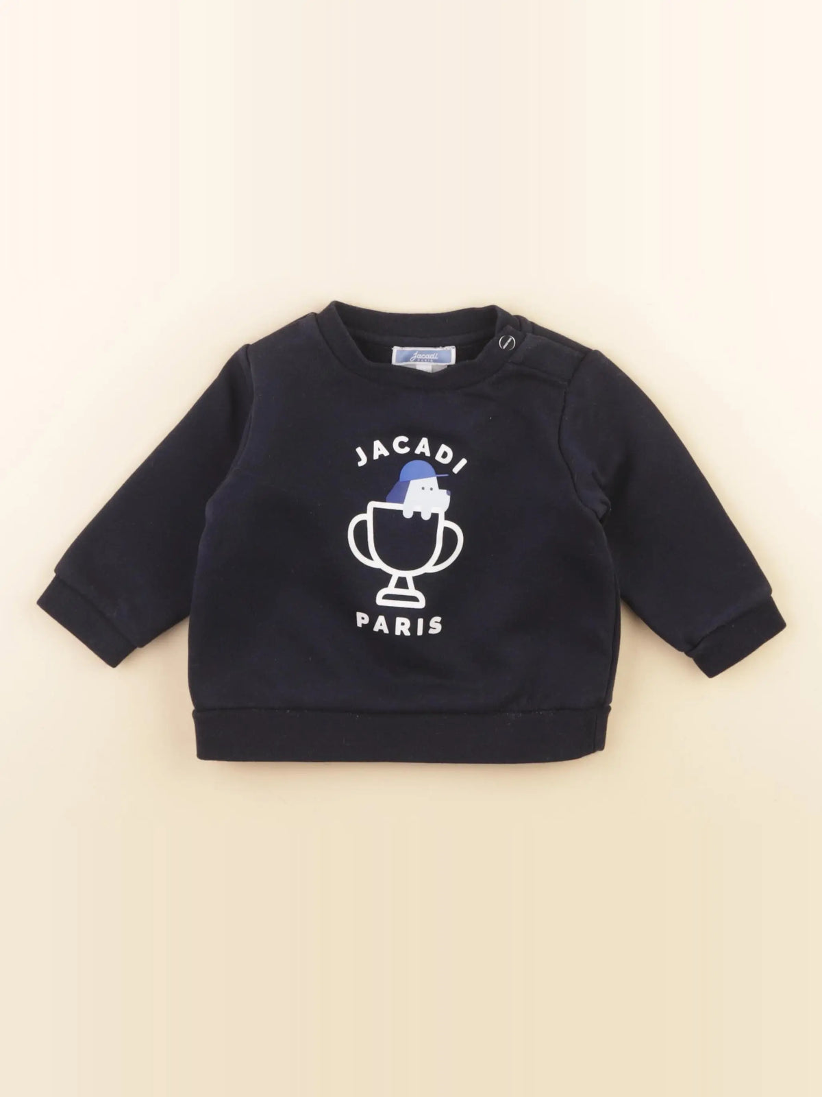 Jacadi - sweat bleu - 6 mois