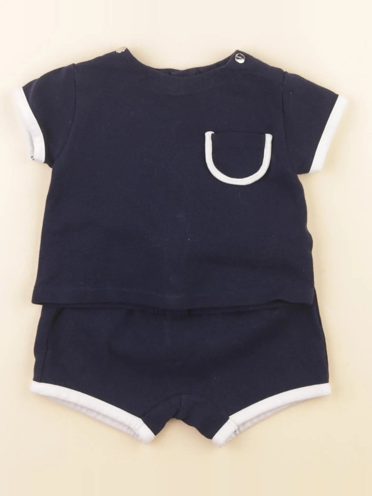 Jacadi - ensemble bleu - 6 mois