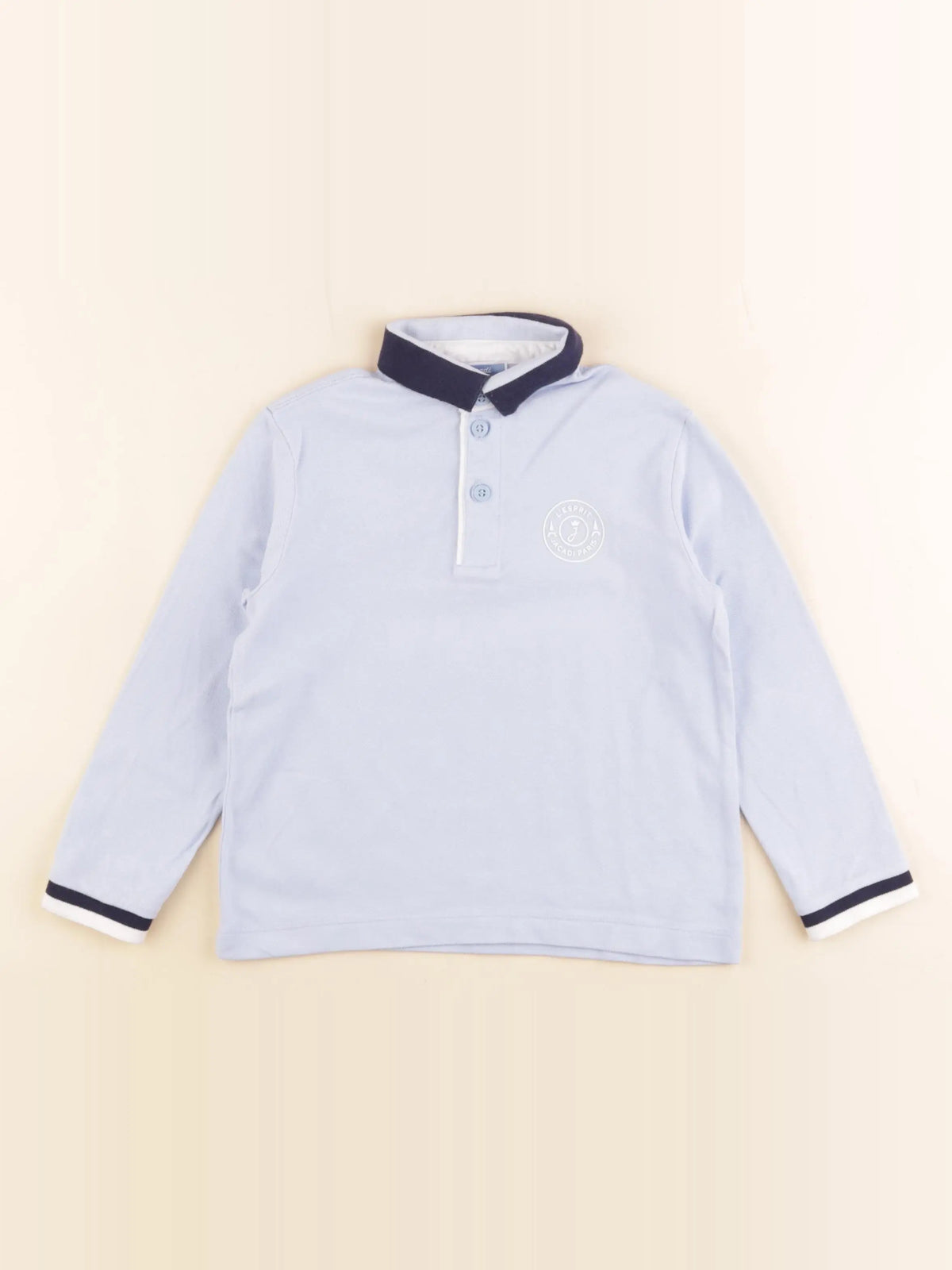Jacadi - polo bleu - 4 ans
