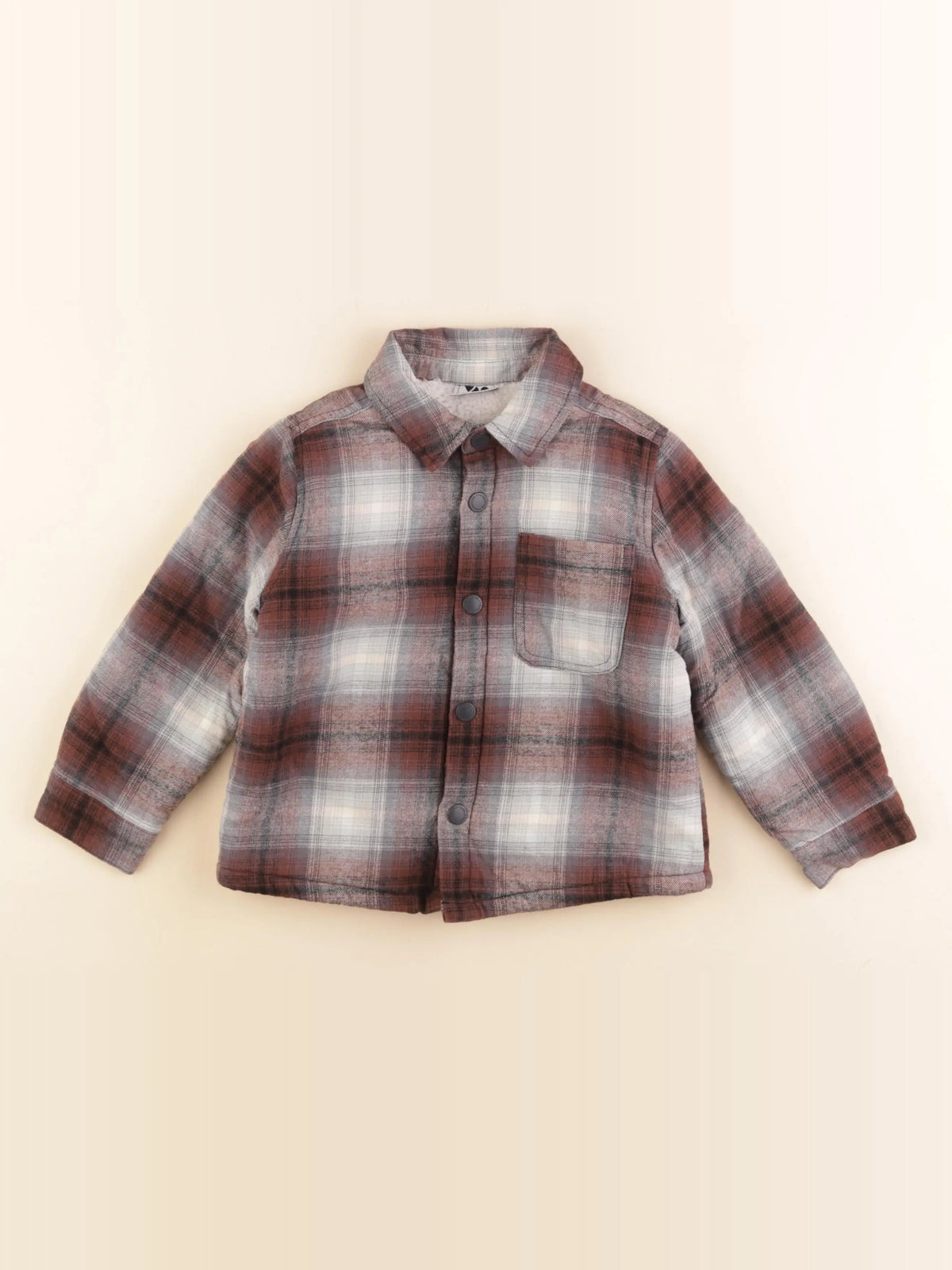 Tape à l'oeil - veste doublé marron, gris - 3 ans