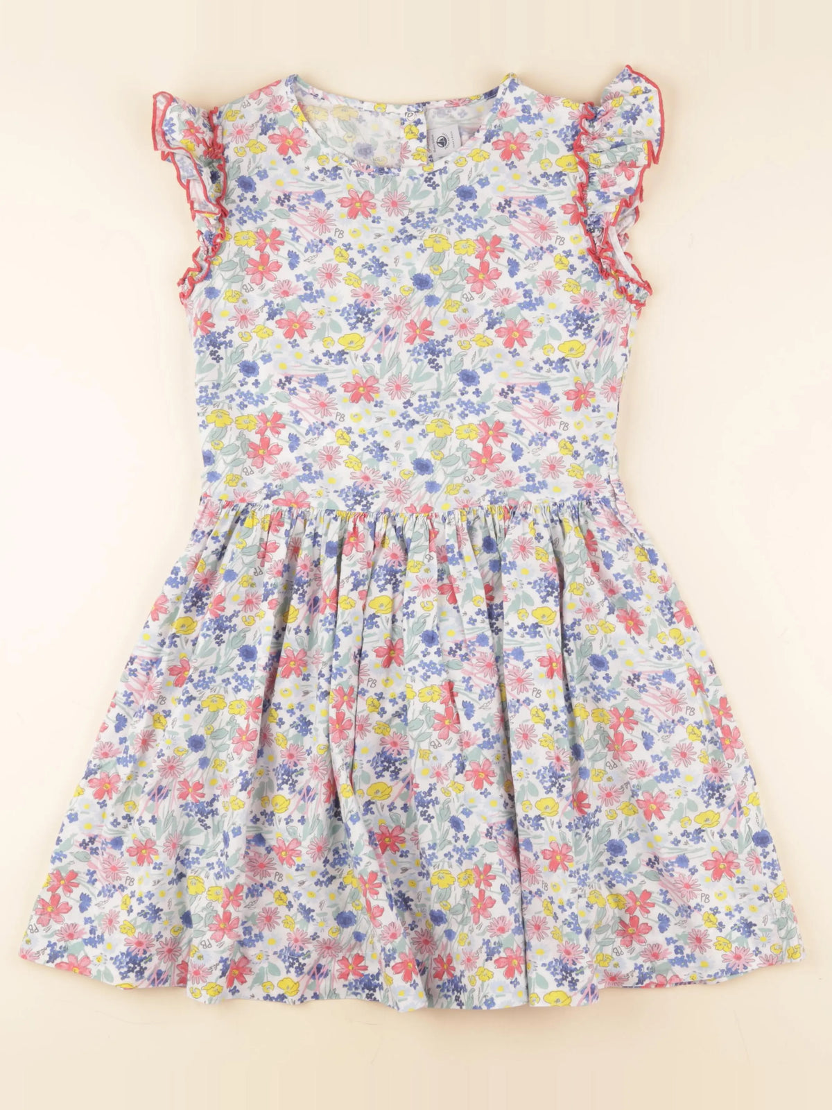 Petit Bateau - robe multicolore - 10 ans