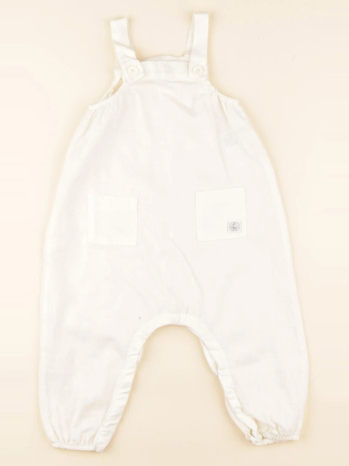 Petit Bateau - salopette beige - 18 mois
