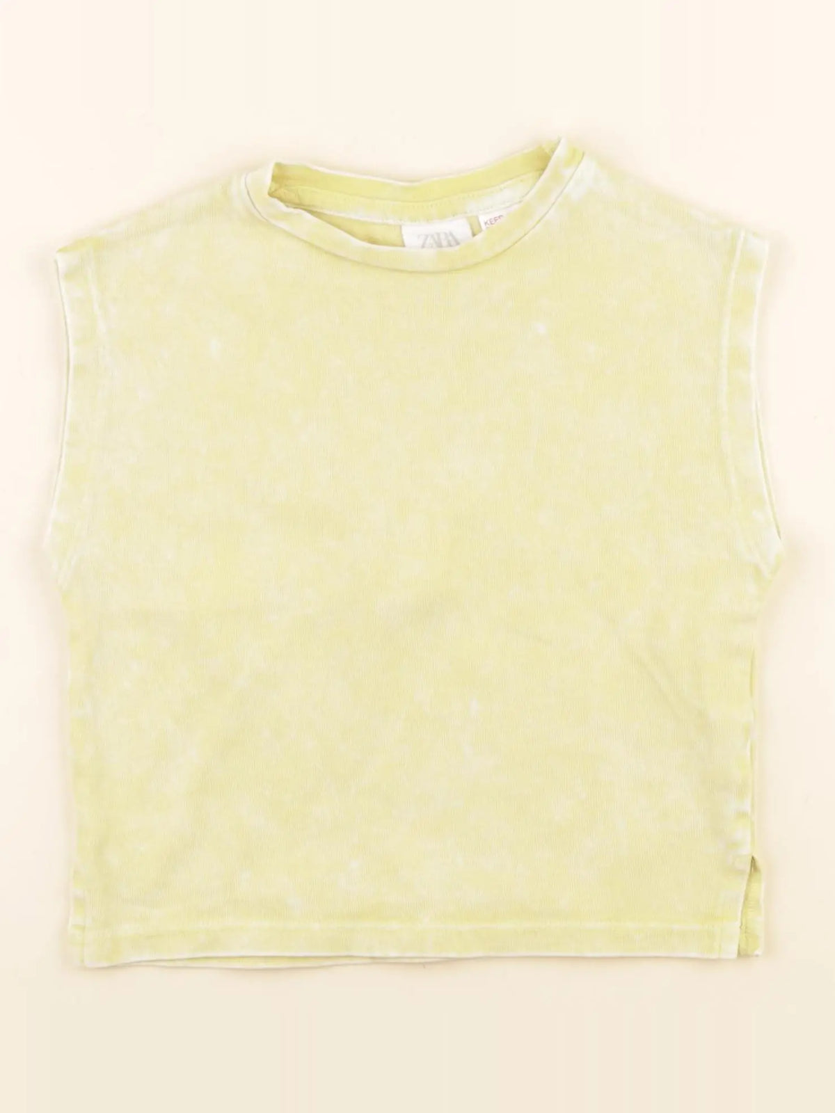 Zara - débardeur jaune - 9/12 mois