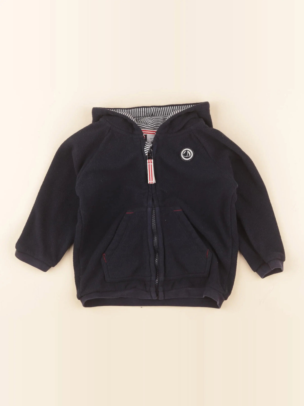 Petit Bateau - polaire bleu - 18 mois