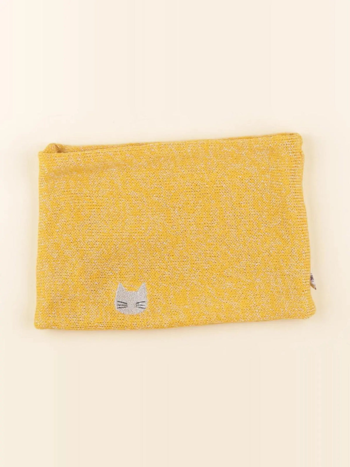 Petit Bateau - tour de cou jaune, argent - 6/8 ans