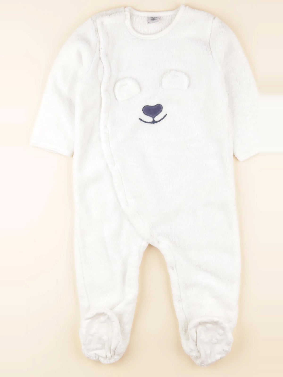 Petit Bateau - sur-pyjama blanc - 24 mois