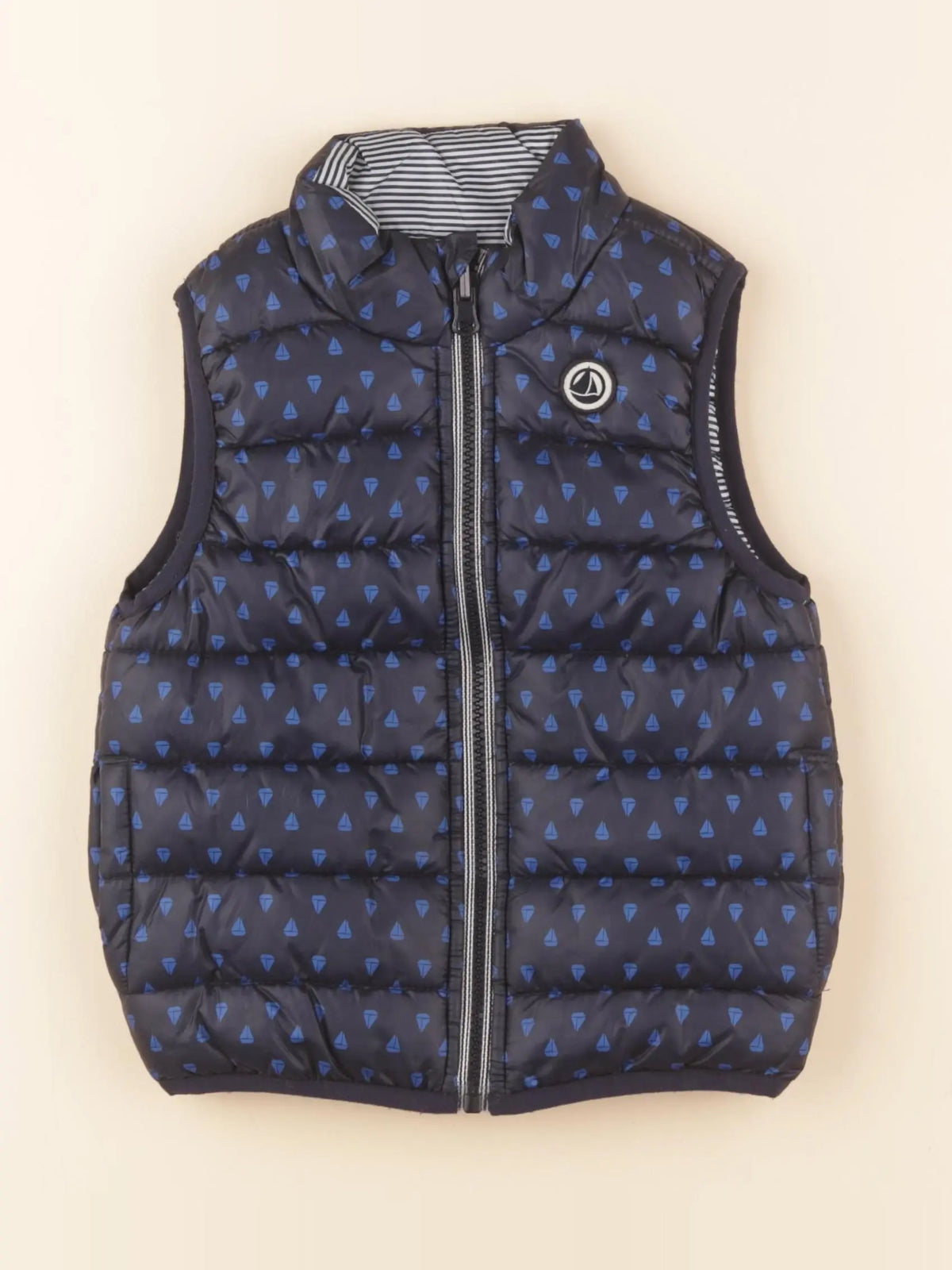 Petit Bateau - doudoune bleu - 24 mois