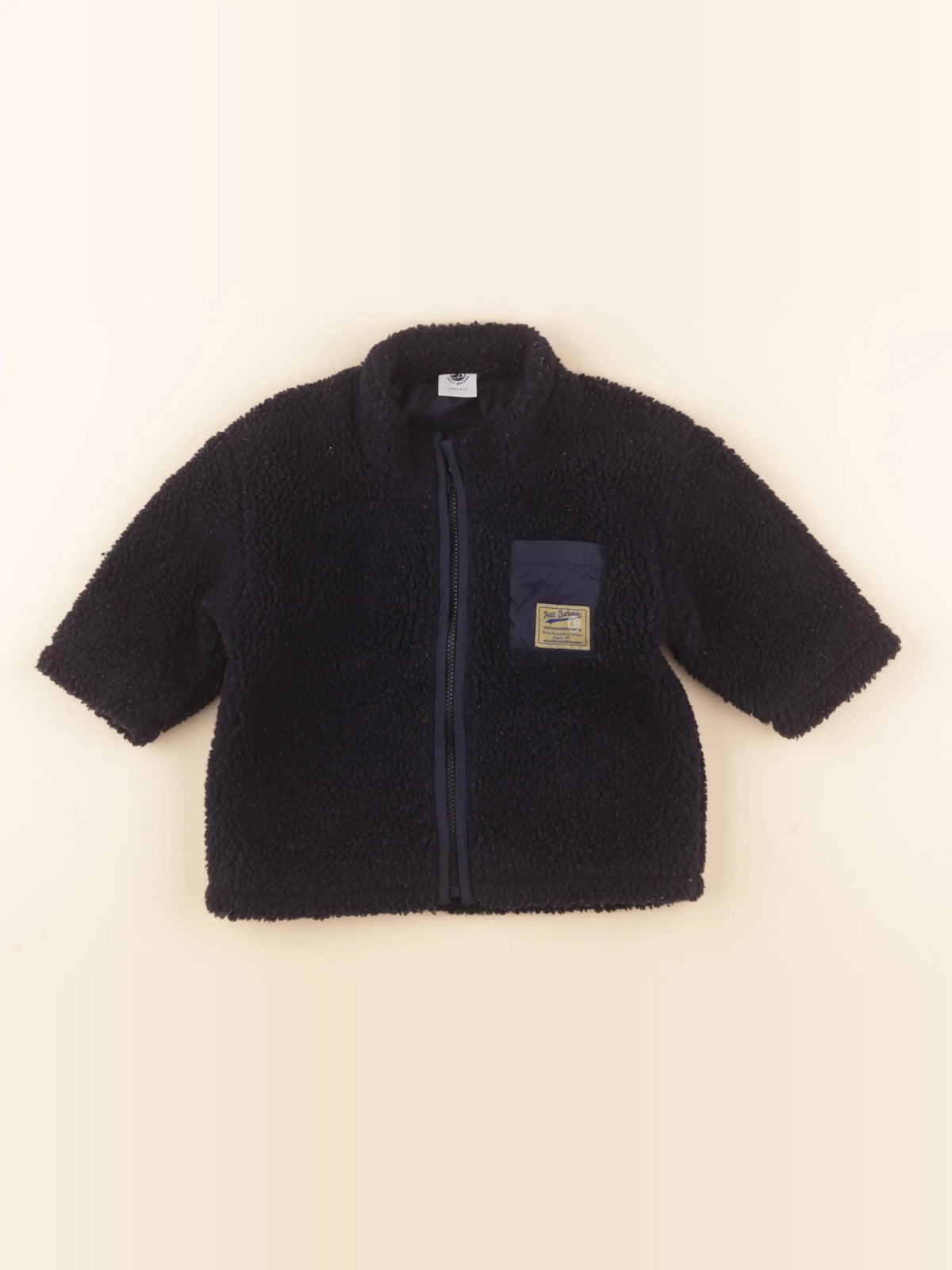 Petit Bateau - polaire bleu - 12 mois