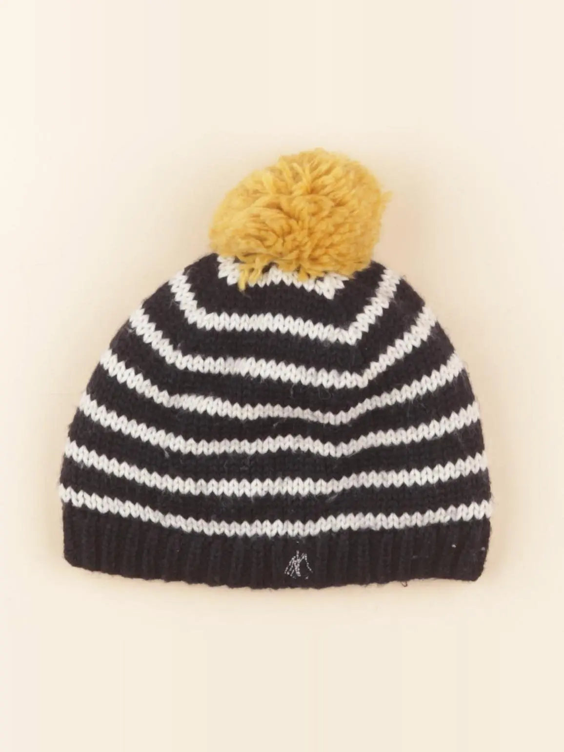 Petit Bateau - bonnet blanc, bleu - 5 ans