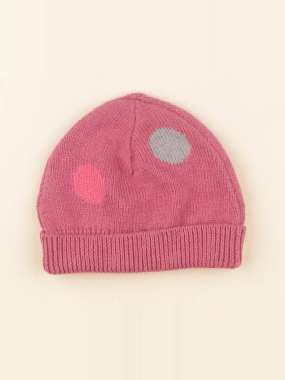Petit Bateau - bonnet rose - 1 an