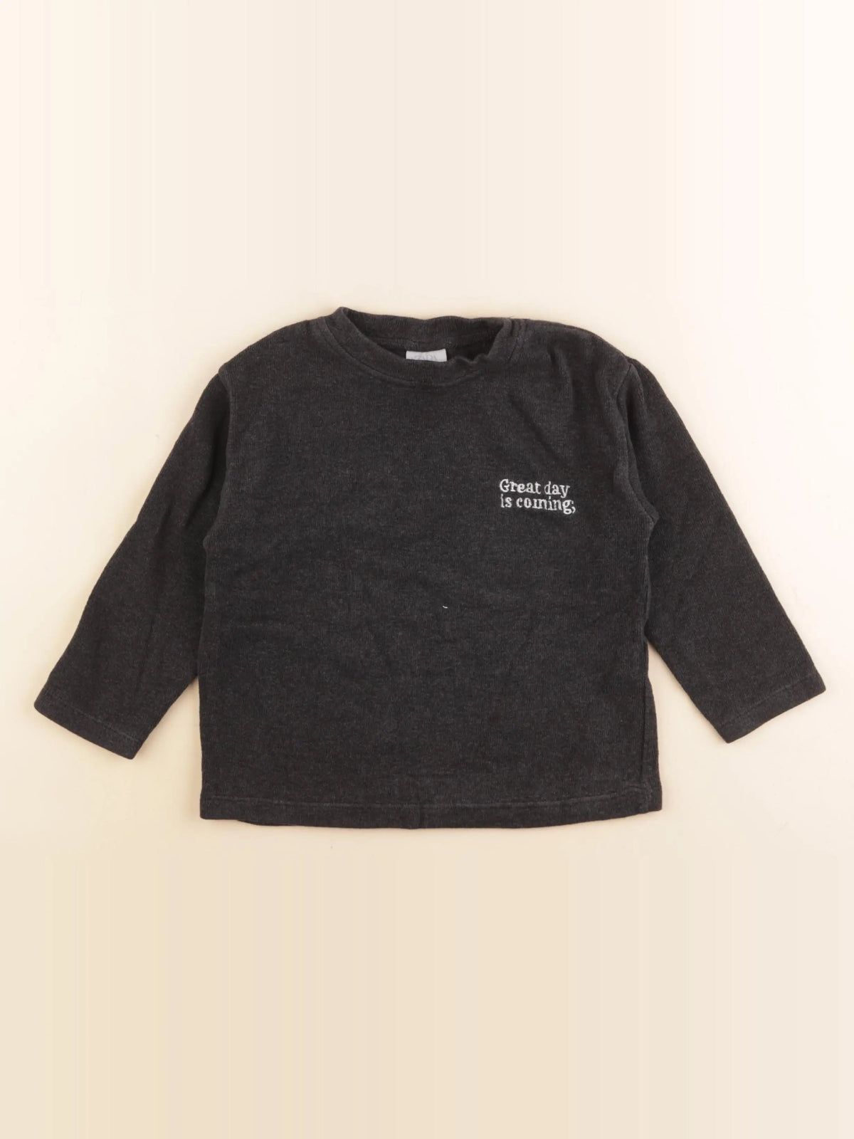Zara - pull gris - 4 ans