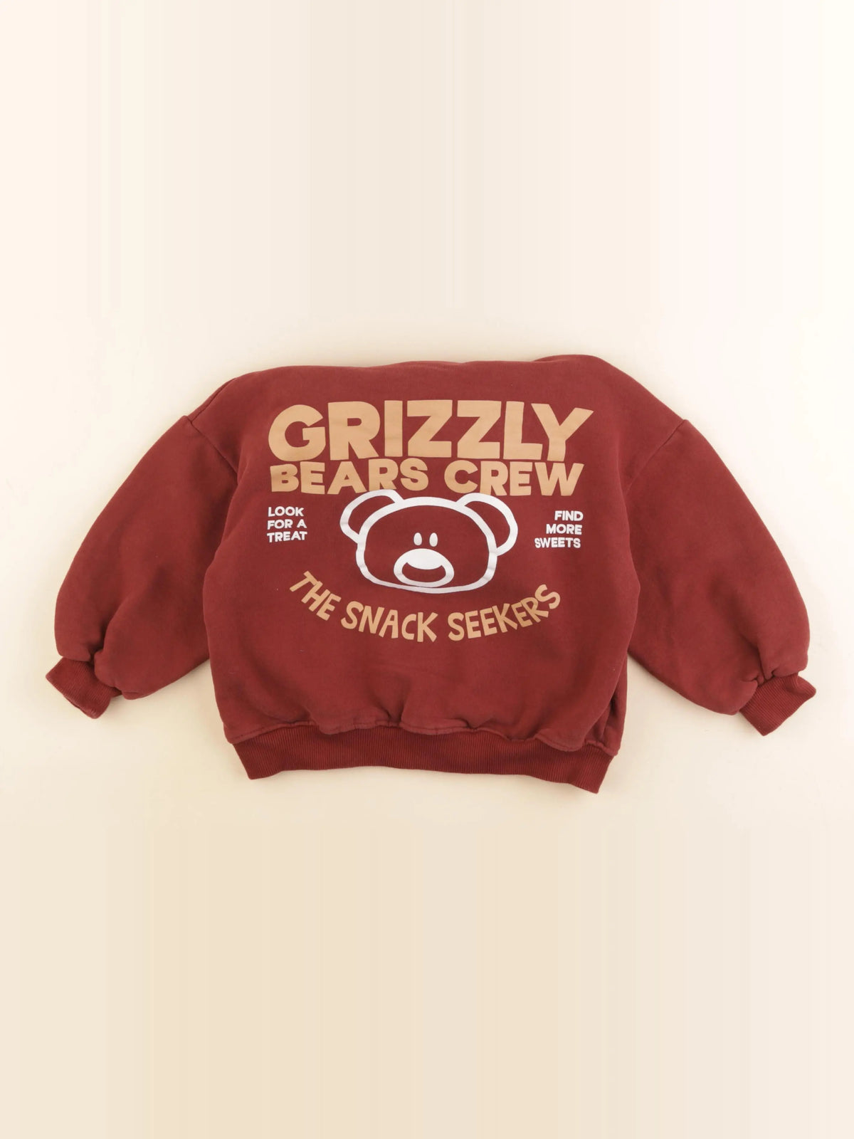 Zara - sweat imprimé au dos rouge - 5 ans