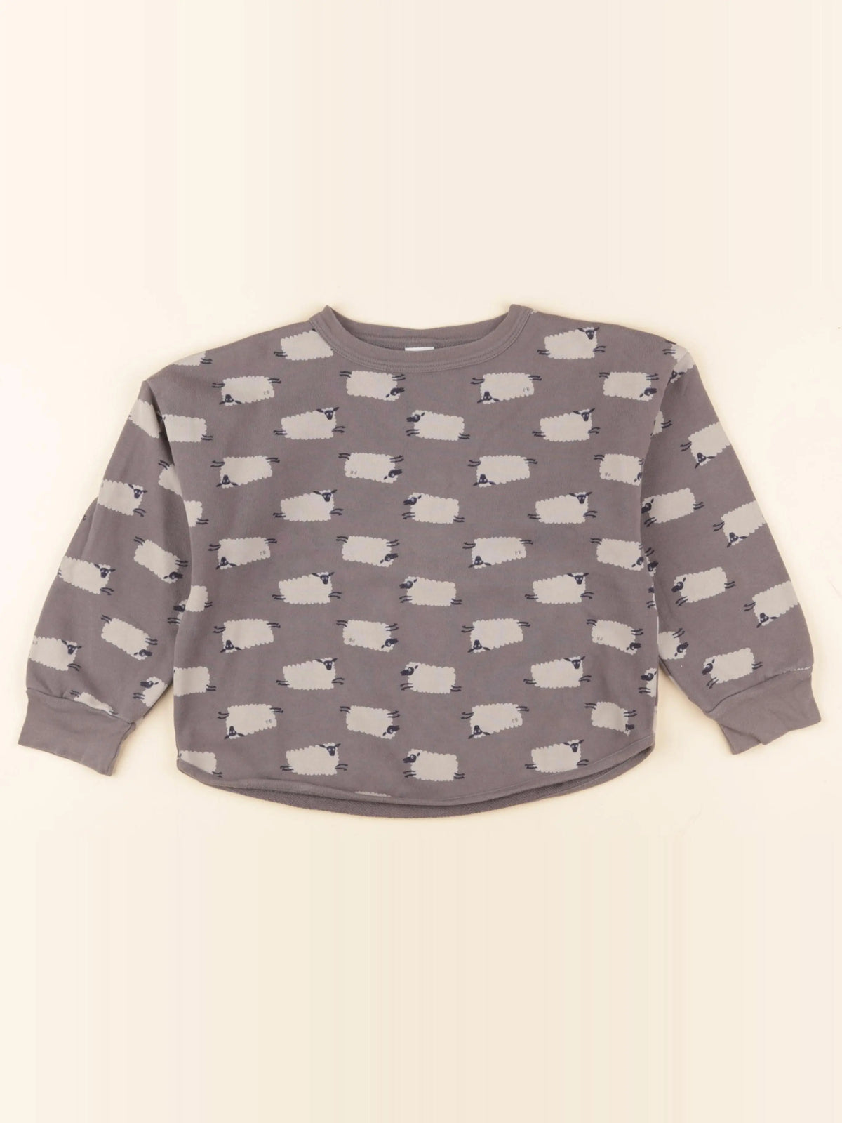 Petit Bateau - sweat gris - 6 ans