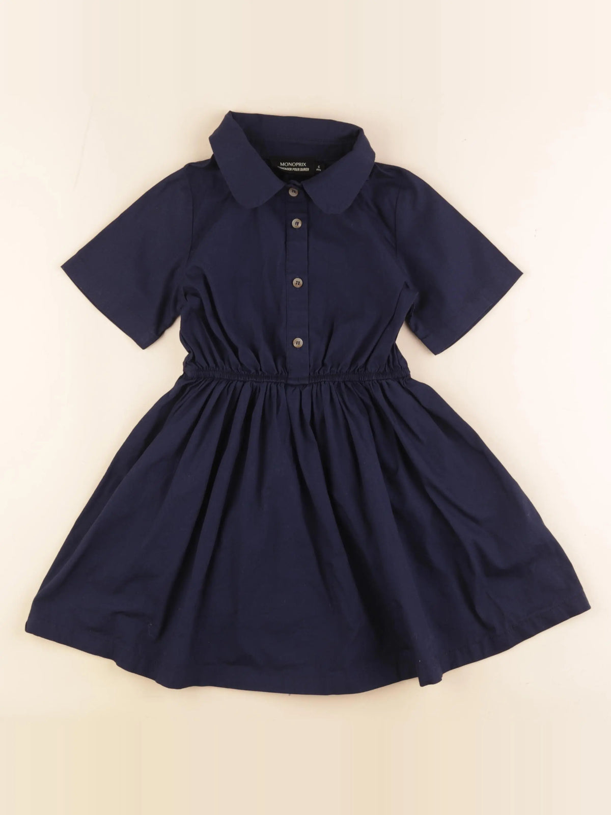 Monoprix - robe bleu - 6 ans