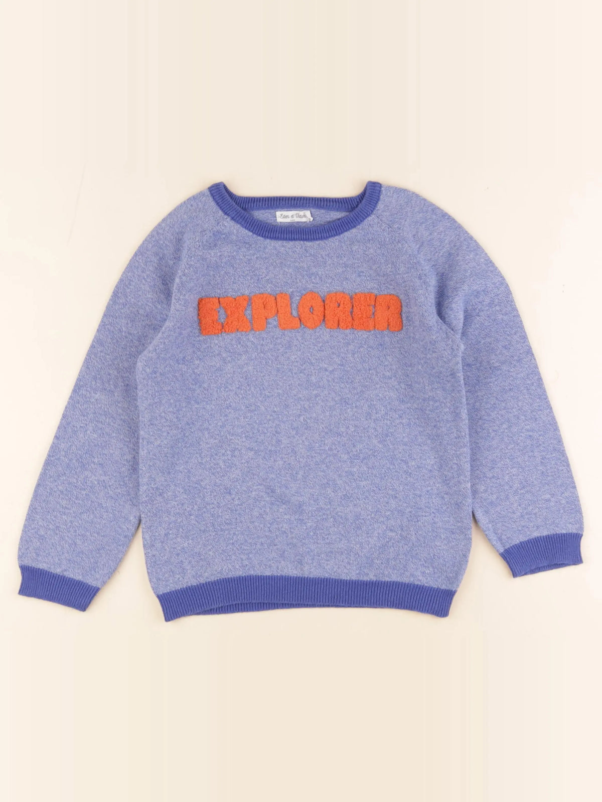Eden & Victor - pull bleu - 5 ans