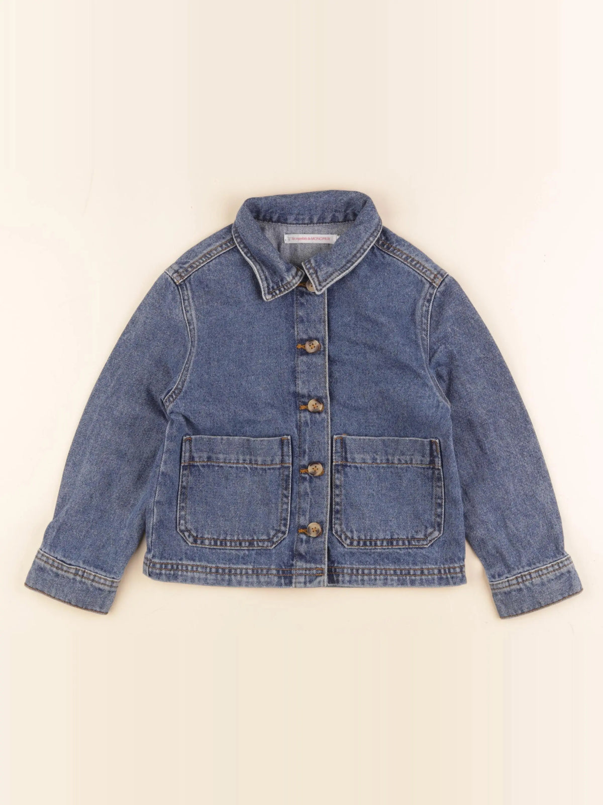Monoprix - veste bleu - 5 ans