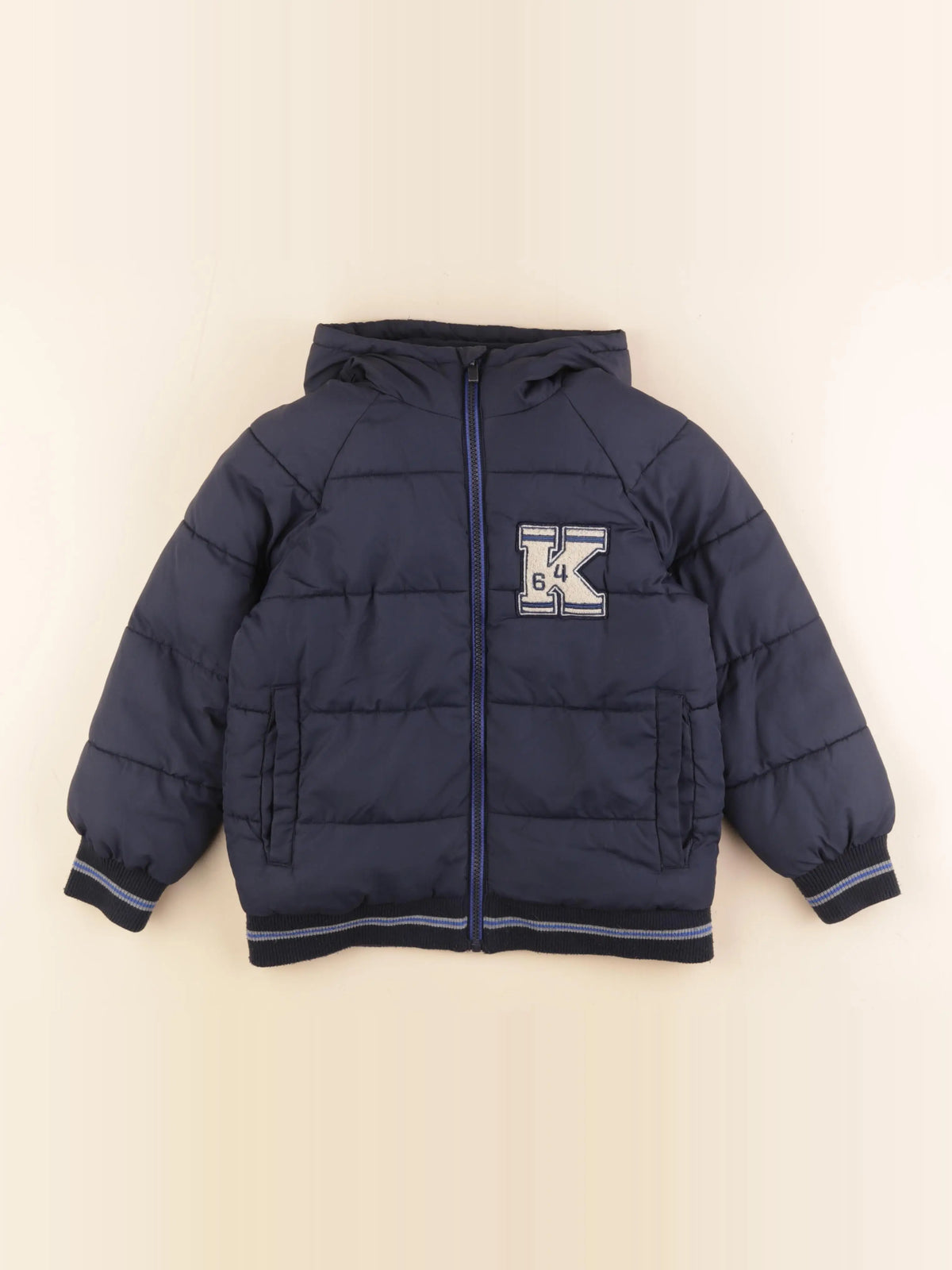 Vertbaudet - doudoune bleu - 7 ans