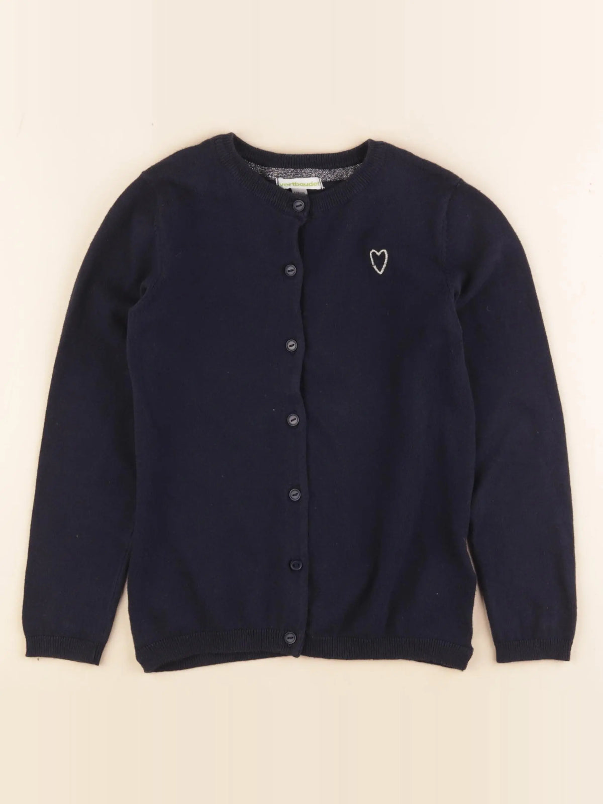 Vertbaudet - gilet bleu - 8 ans