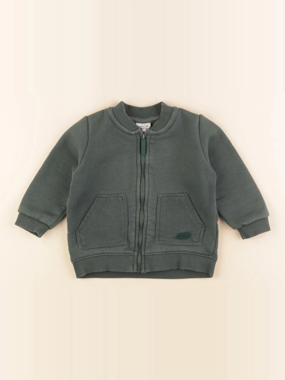 Tape à l'oeil - sweat vert - 18 mois