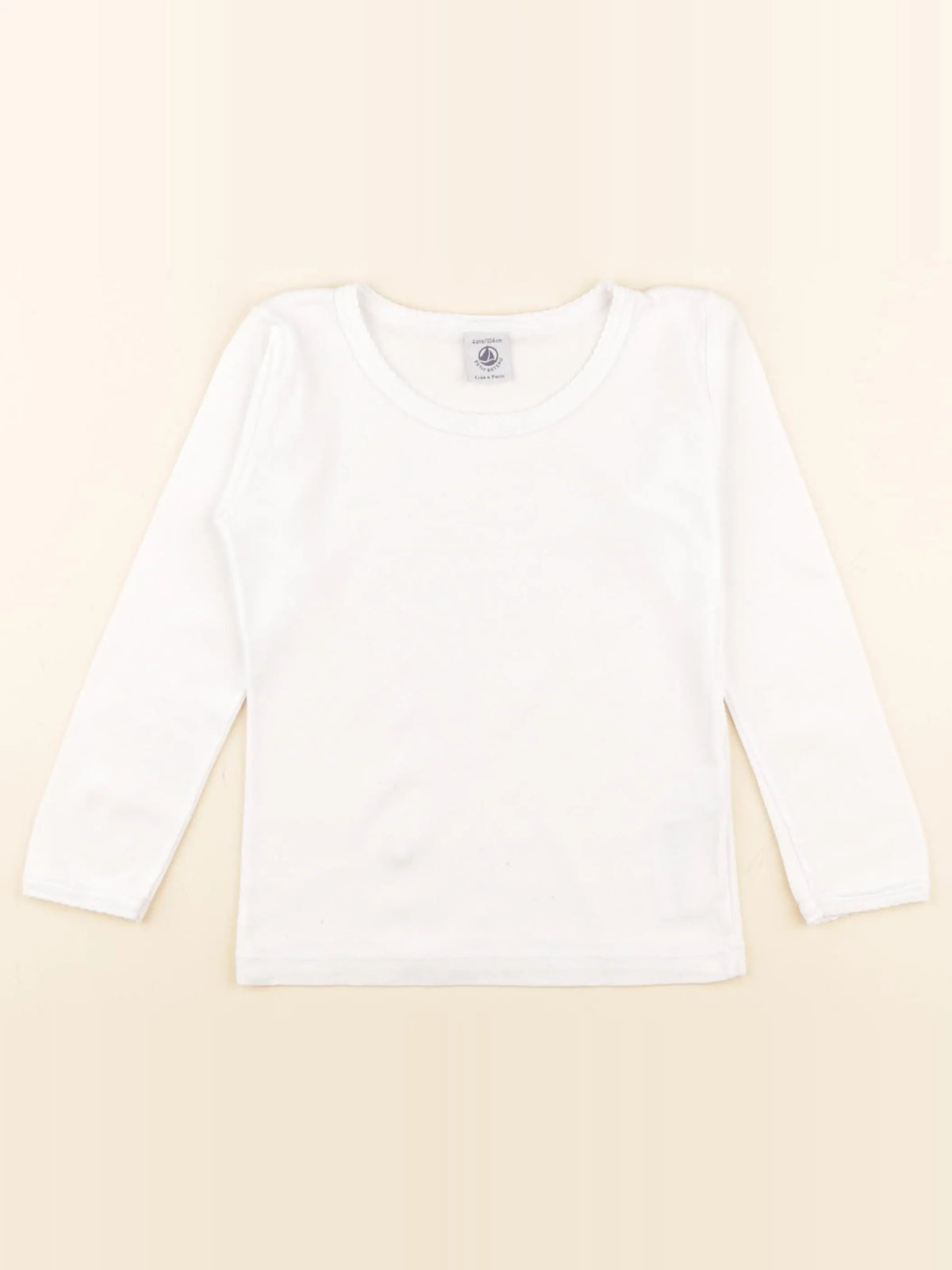 Petit Bateau - maillot de corps blanc - 4 ans