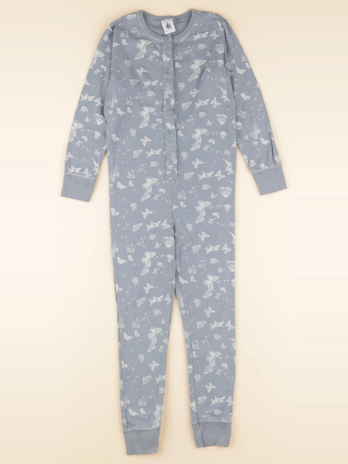 Petit Bateau - pyjama coton bleu - 5 ans