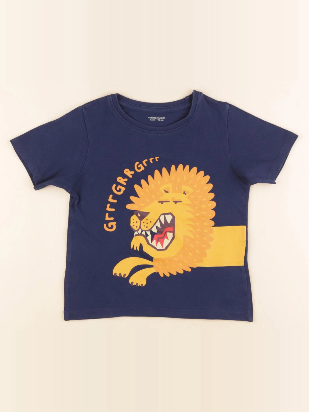 Vertbaudet - tee-shirt bleu - 5 ans
